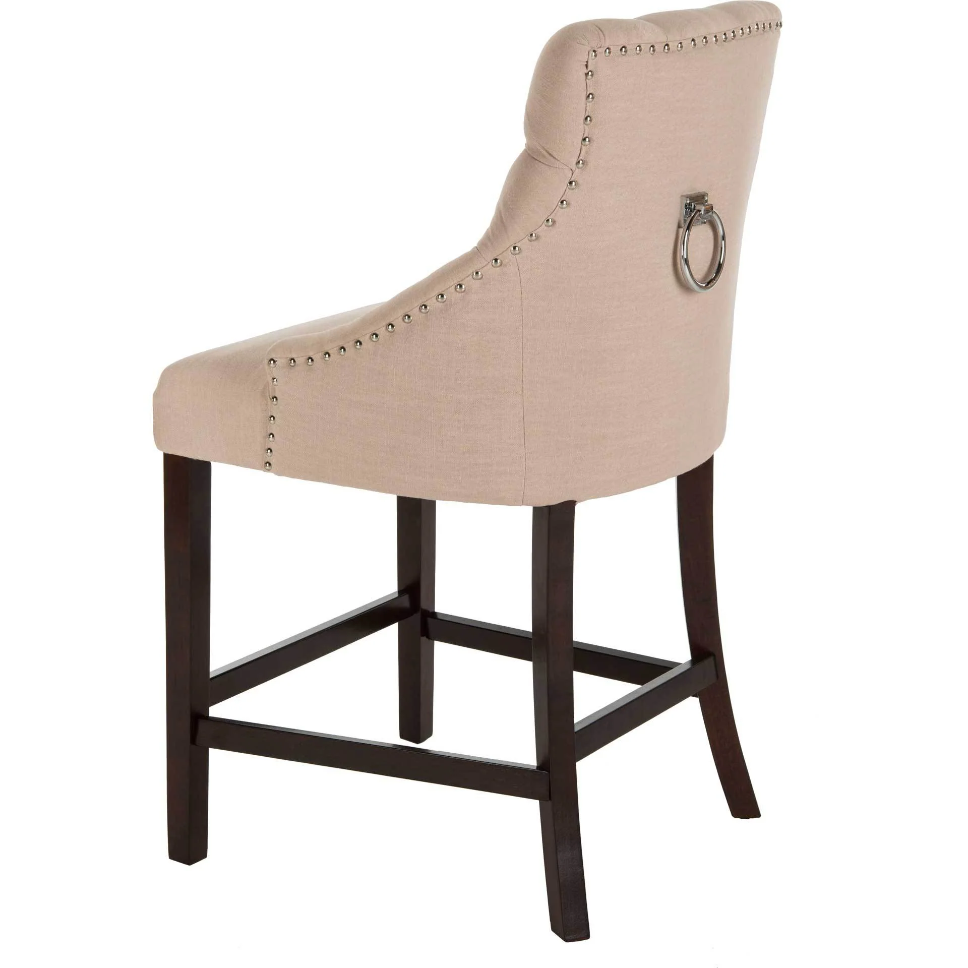 Ellianna Tufted Wing Back Bar Stool Beige (Set of 2) - Image 12