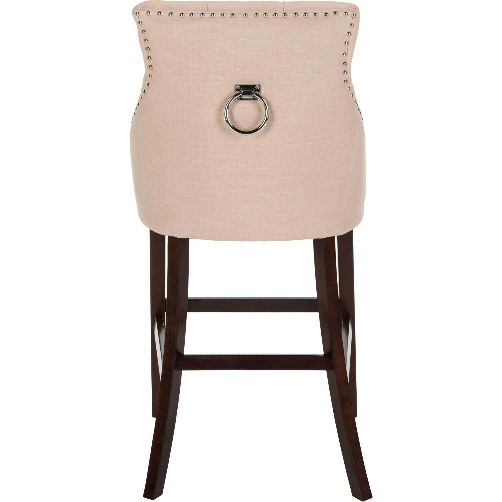 Ellianna Tufted Wing Back Bar Stool Beige (Set of 2) - Image 4