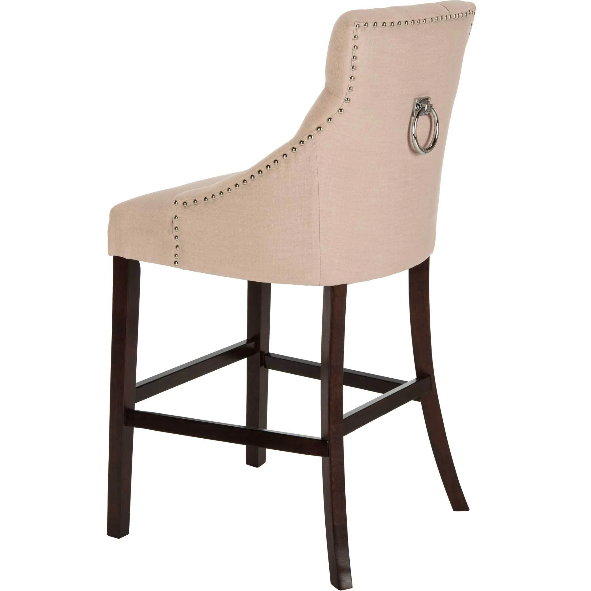 Ellianna Tufted Wing Back Bar Stool Beige (Set of 2) - Image 5