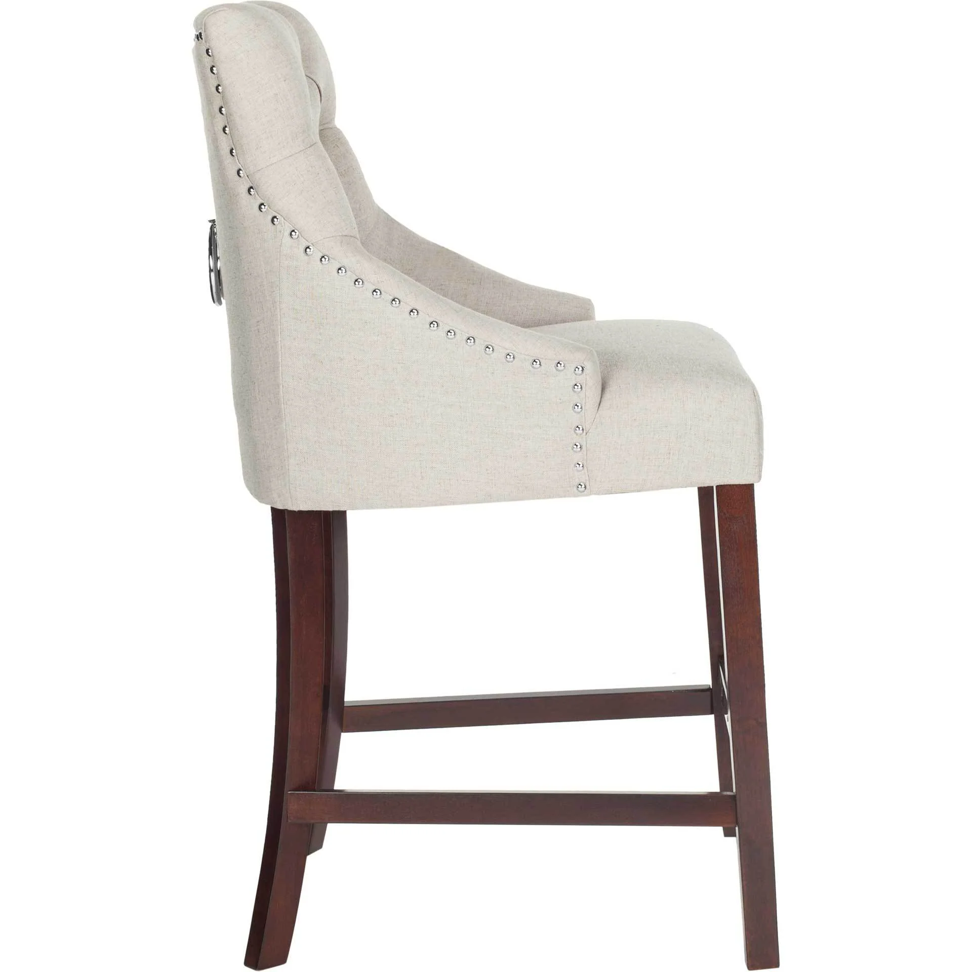 Ellianna Tufted Wing Back Bar Stool Light Gray (Set of 2) - Image 10