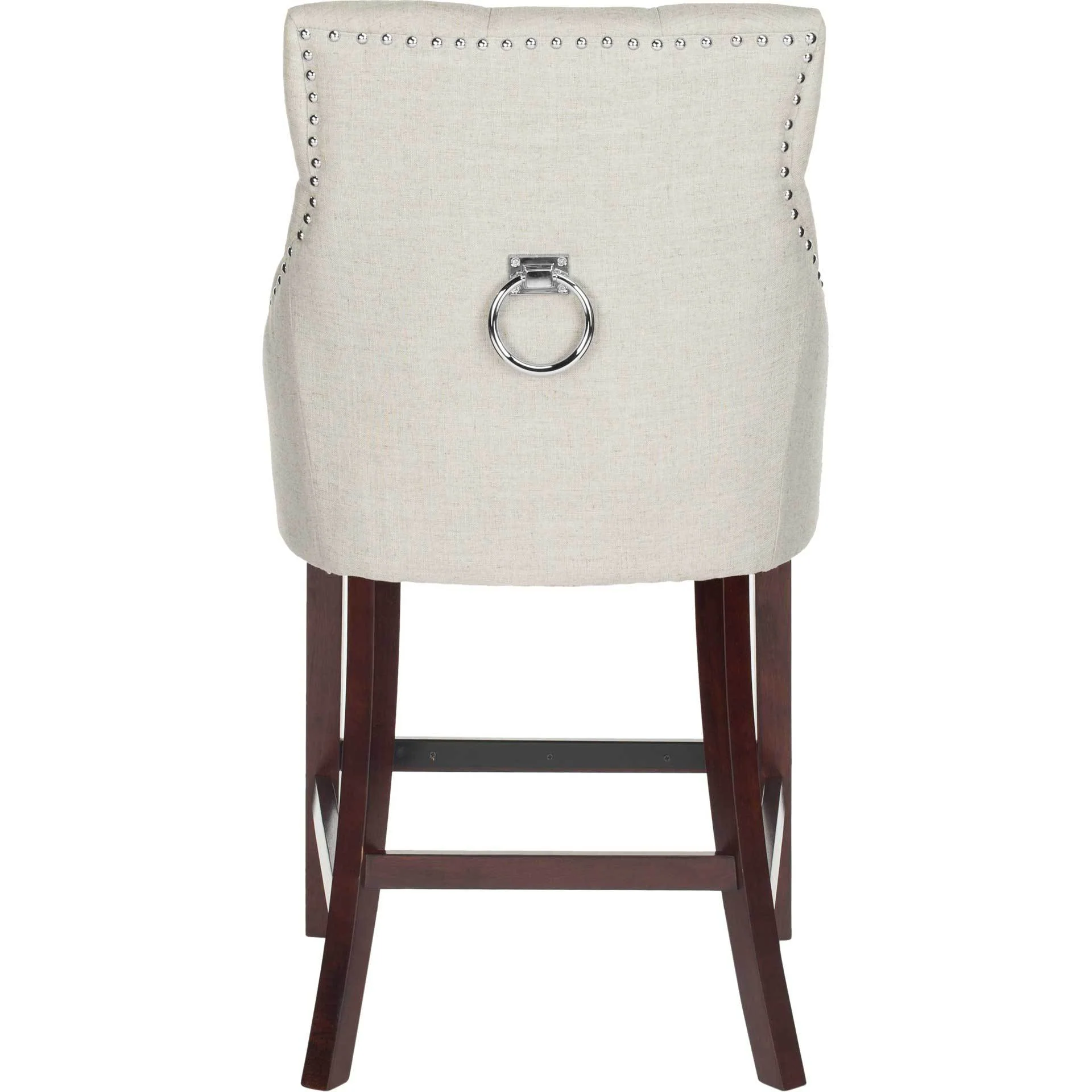 Ellianna Tufted Wing Back Bar Stool Light Gray (Set of 2) - Image 11