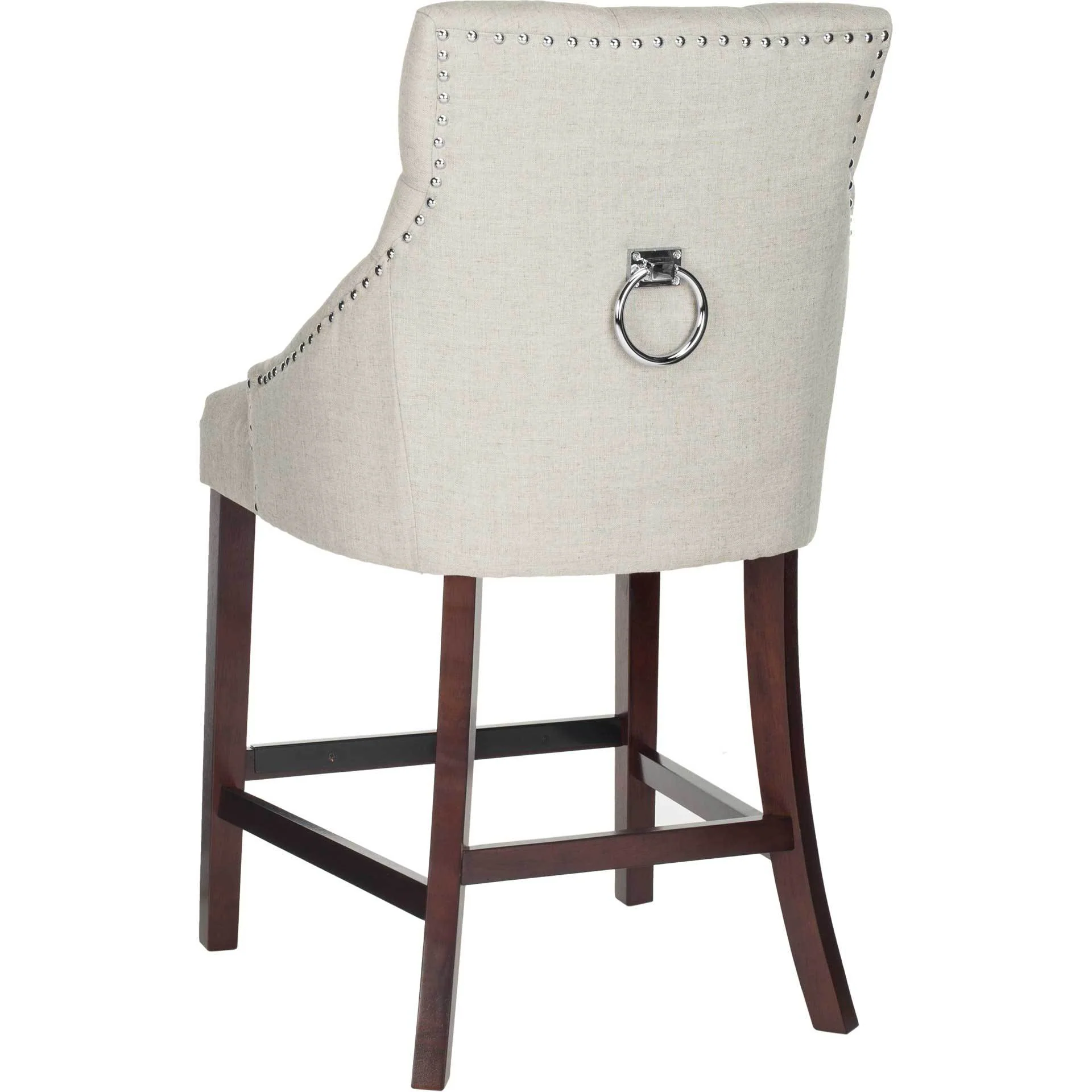Ellianna Tufted Wing Back Bar Stool Light Gray (Set of 2) - Image 12