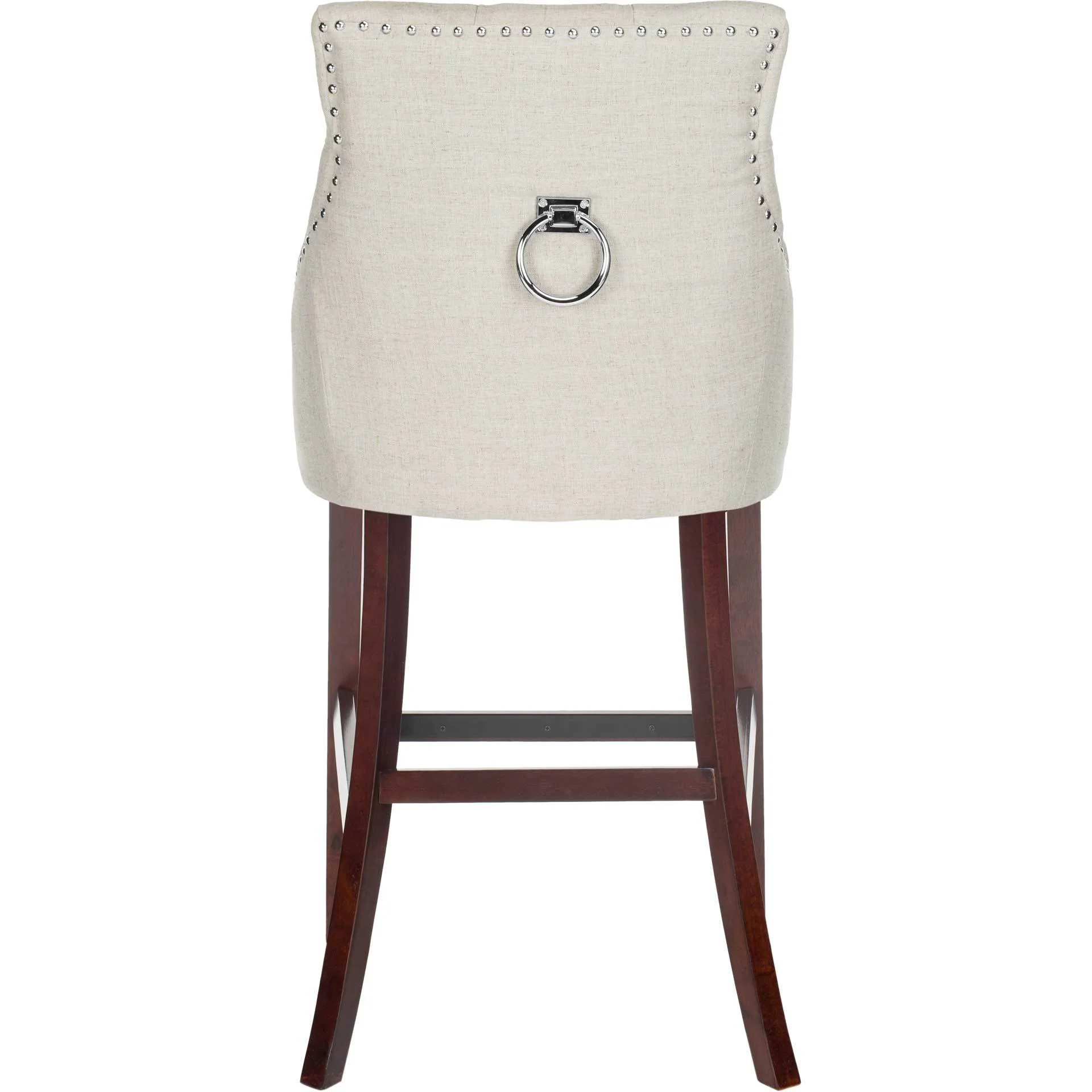 Ellianna Tufted Wing Back Bar Stool Light Gray (Set of 2) - Image 4