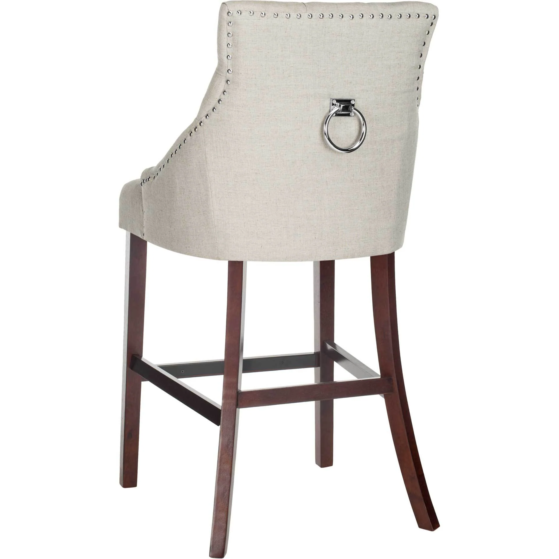 Ellianna Tufted Wing Back Bar Stool Light Gray (Set of 2) - Image 5