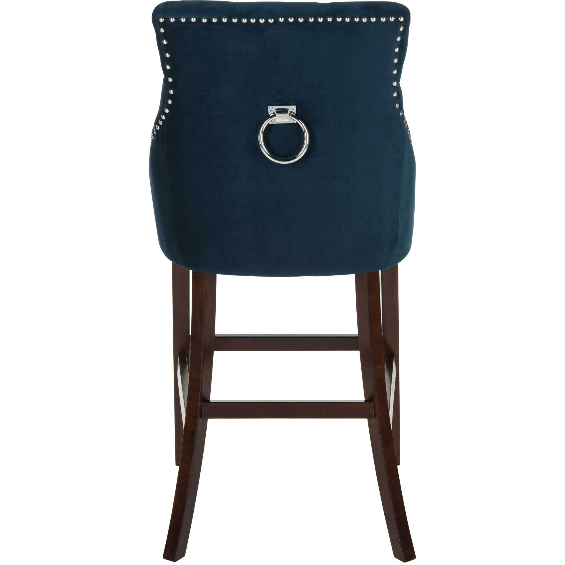 Ellianna Tufted Wing Back Bar Stool Navy (Set of 2) - Image 4