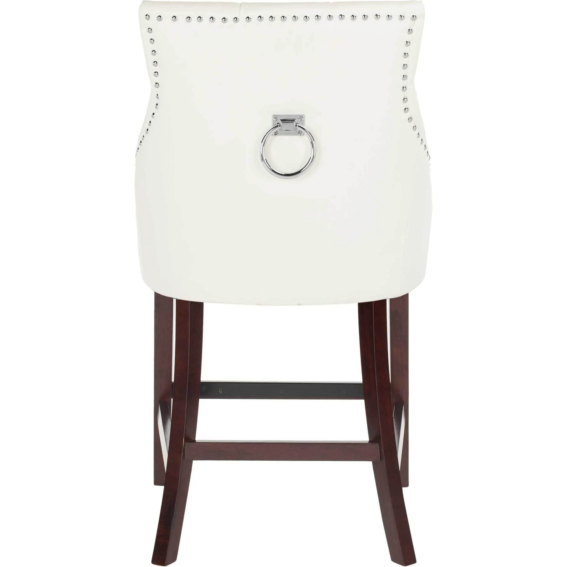 Ellianna Tufted Wing Back Bar Stool White (Set of 2) - Image 10