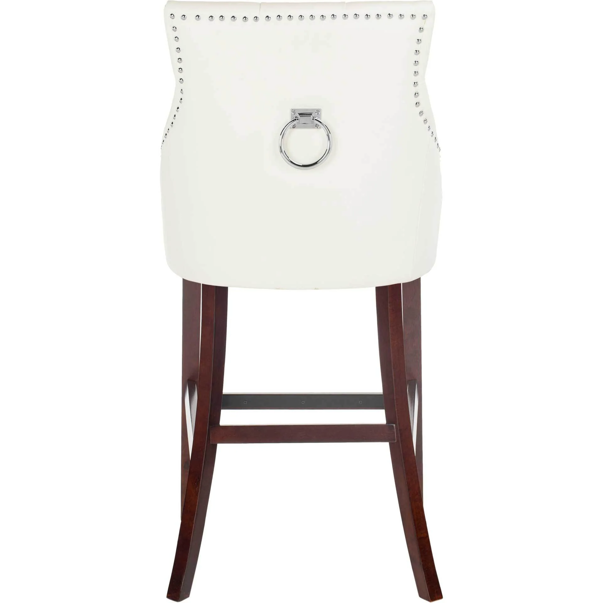 Ellianna Tufted Wing Back Bar Stool White (Set of 2) - Image 4
