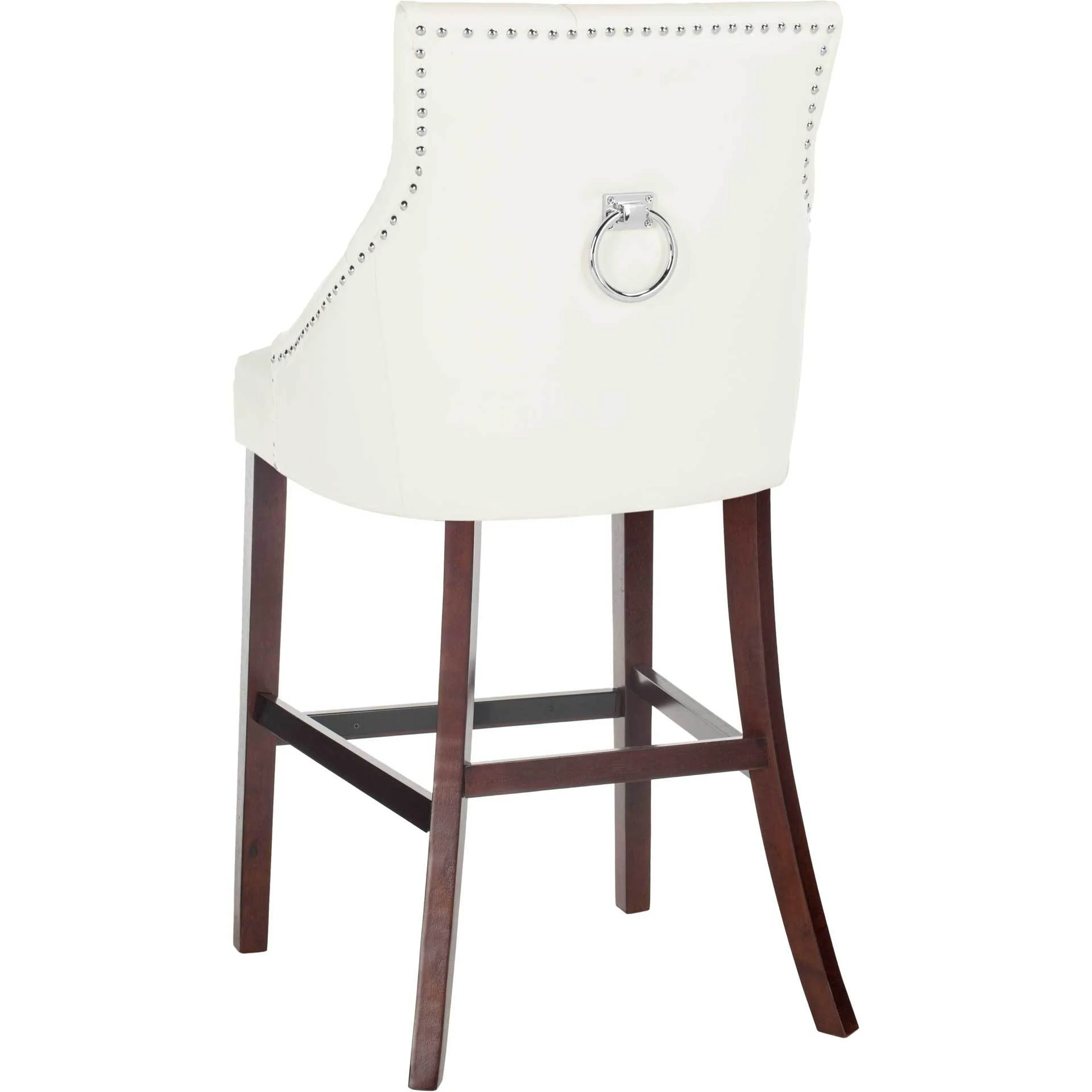 Ellianna Tufted Wing Back Bar Stool White (Set of 2) - Image 5