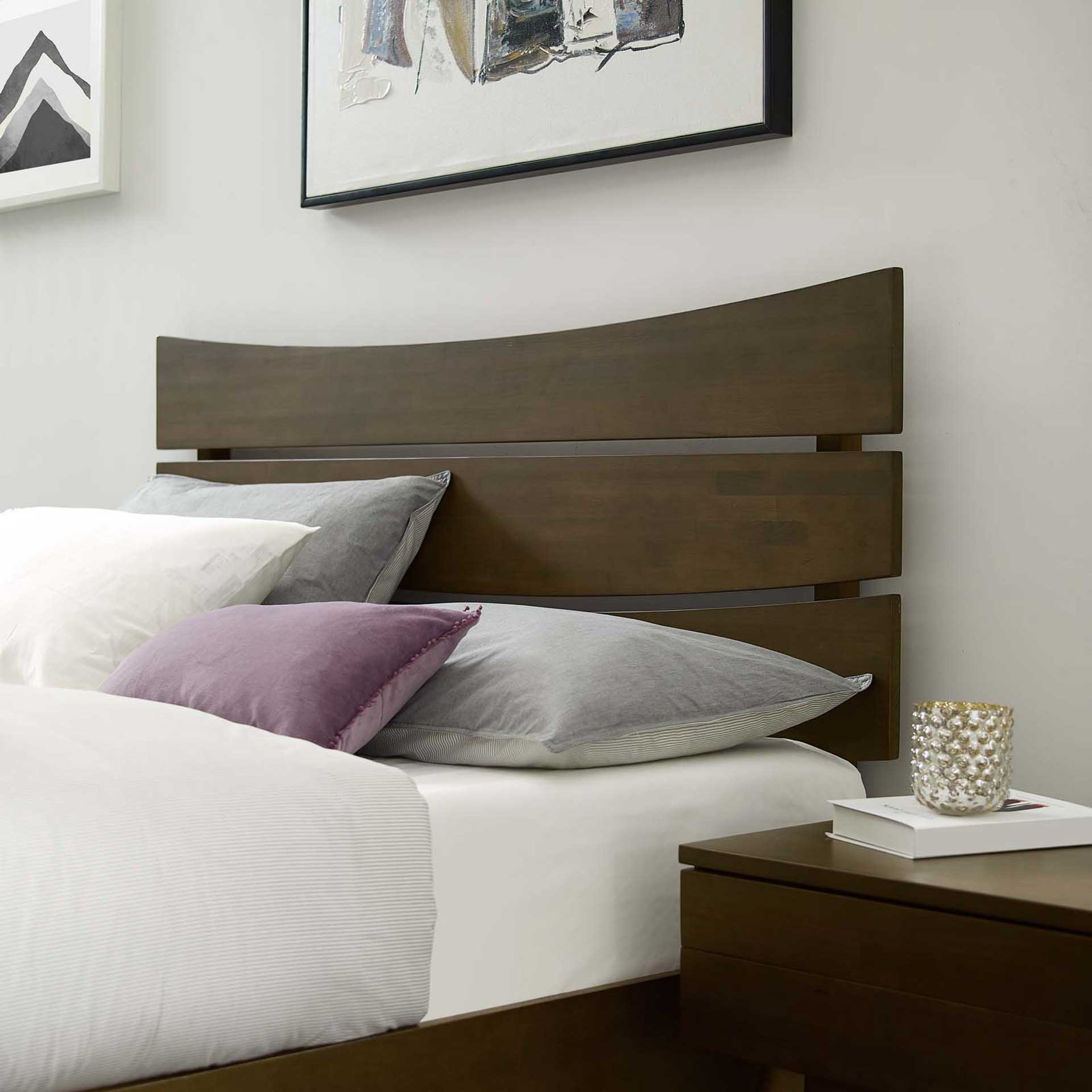 Elliot Wood Bed Walnut - Image 5