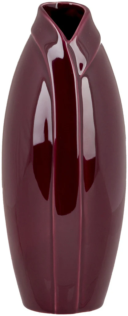 ELM Ceramic Table Vase Burgundy - Image 2