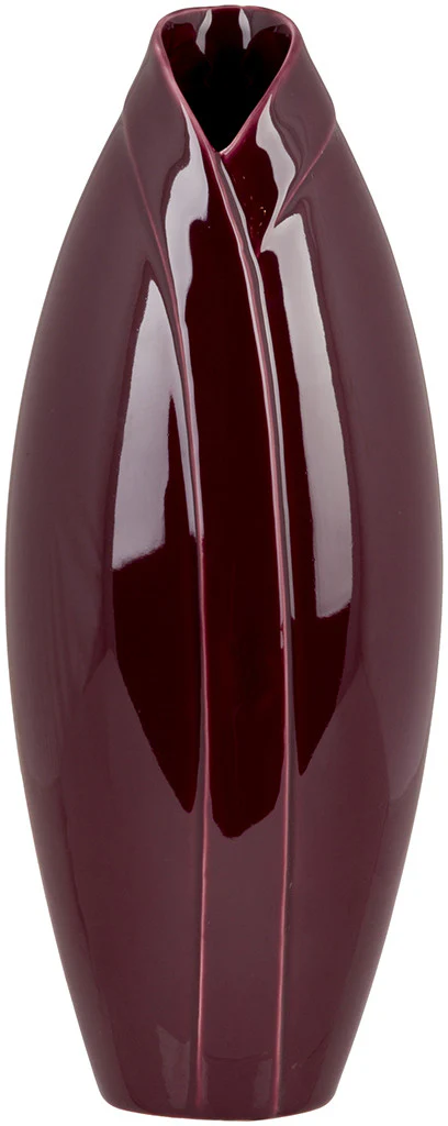 ELM Ceramic Table Vase Burgundy - Image 3