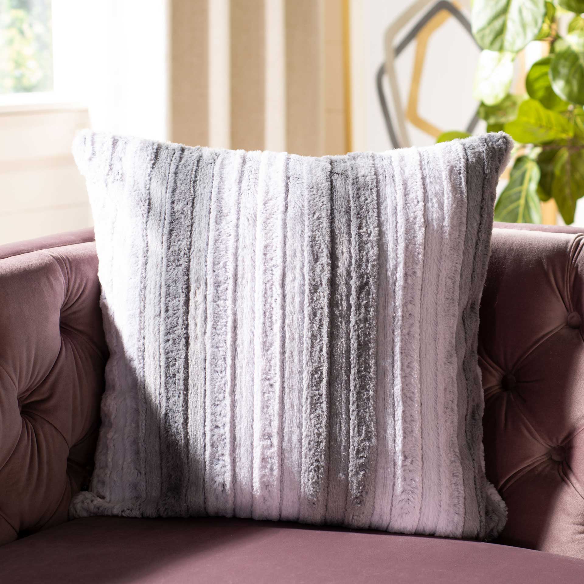 Eloise Pillow Gray/White - Image 3