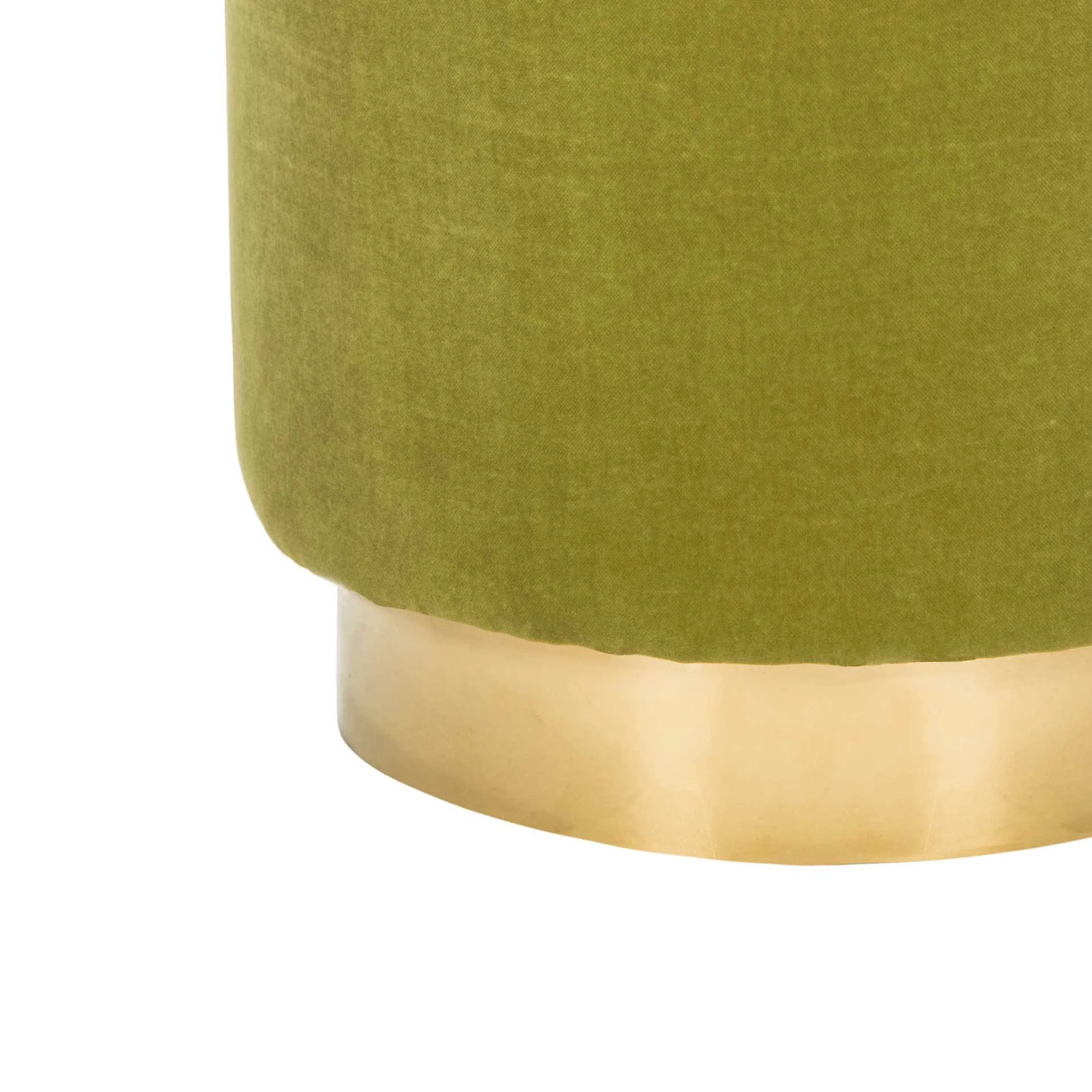 Elyse Ottoman Lime/Brass - Image 3
