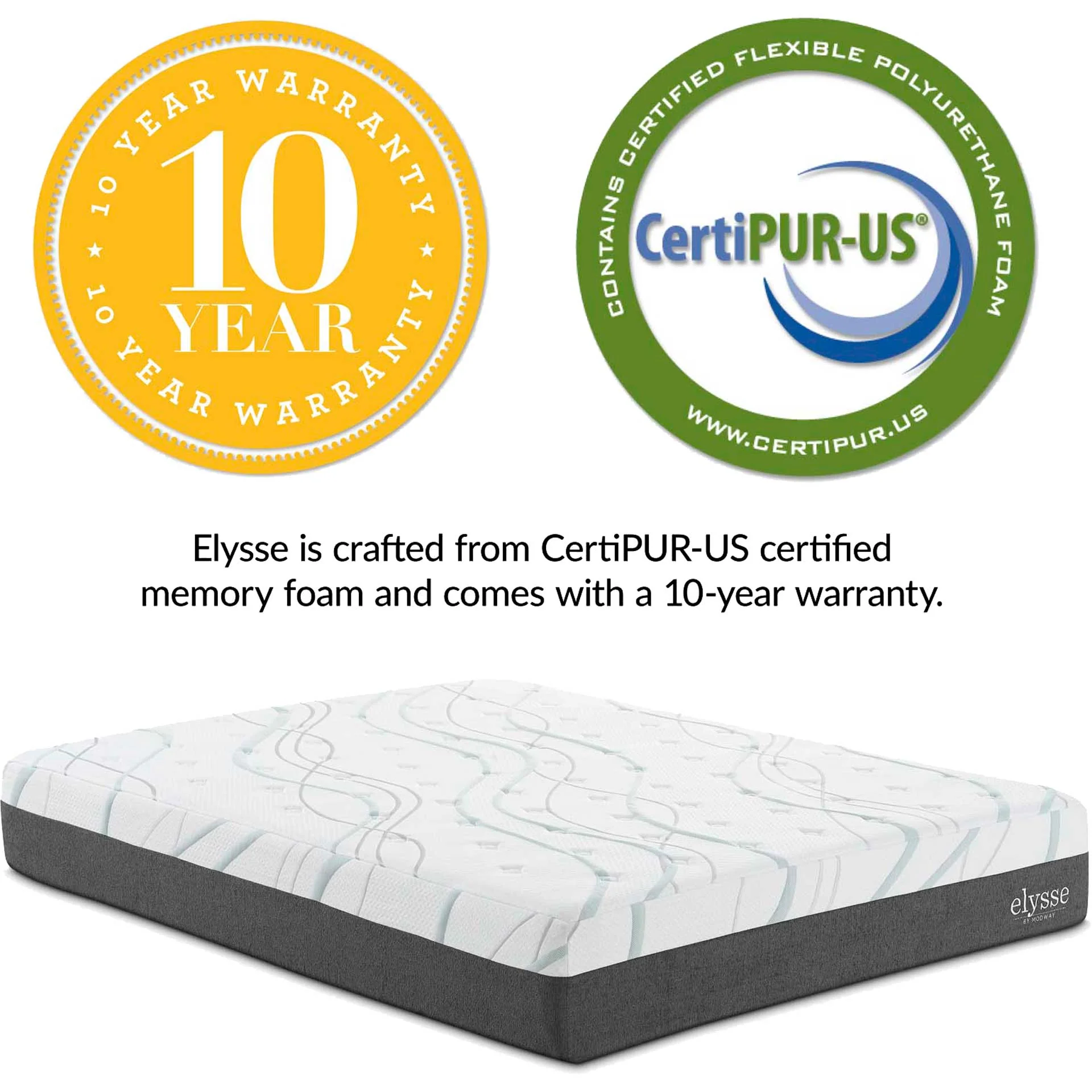 Elysse Gel Infused Hybrid Mattress White - Image 4