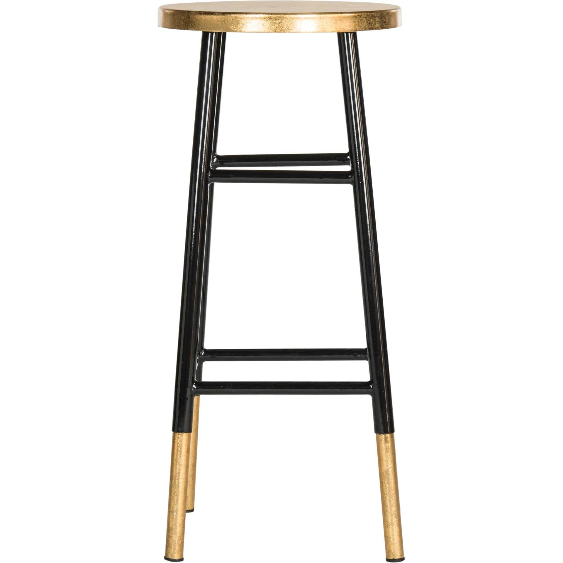 Ema Dipped Gold Leaf Bar Stool Black - Image 2