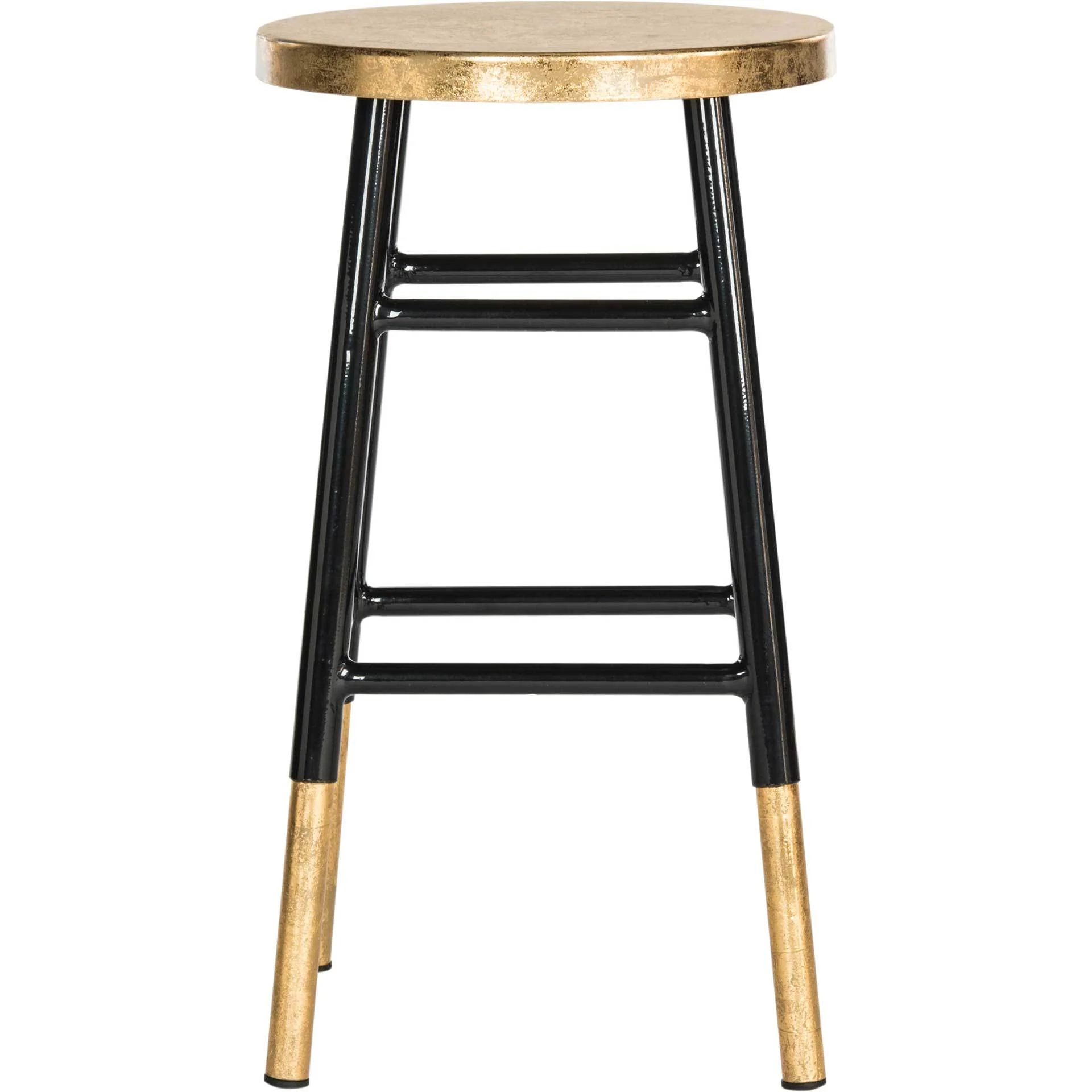 Ema Dipped Gold Leaf Bar Stool Black - Image 5