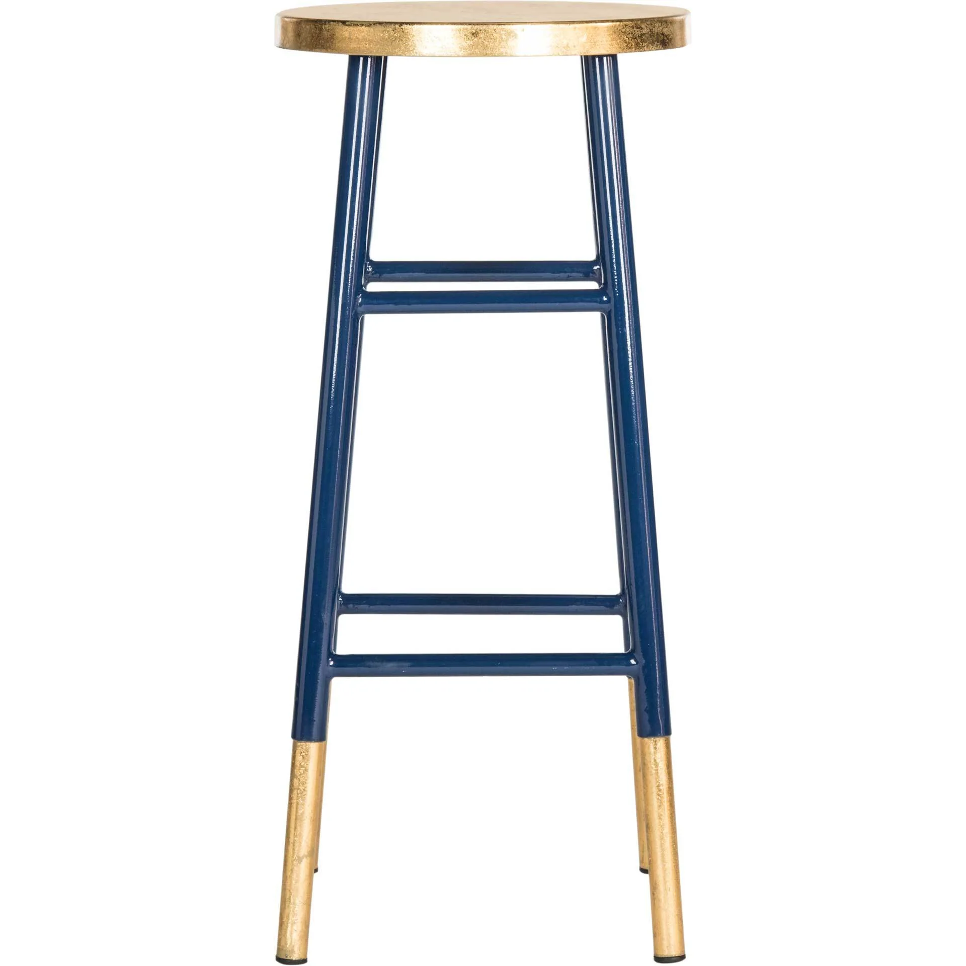 Ema Dipped Gold Leaf Bar Stool Navy - Image 2