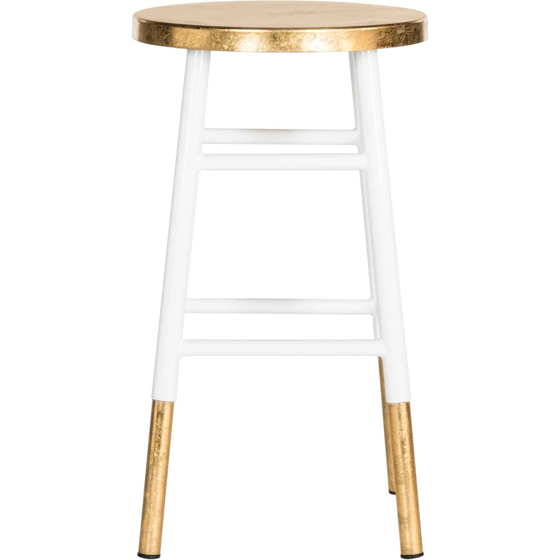 Ema Dipped Gold Leaf Bar Stool White - Image 5