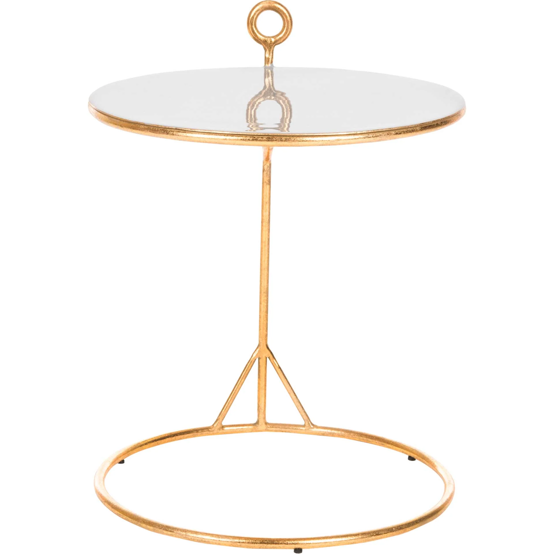 Emanate Round C Table Gray/Gold - Image 2