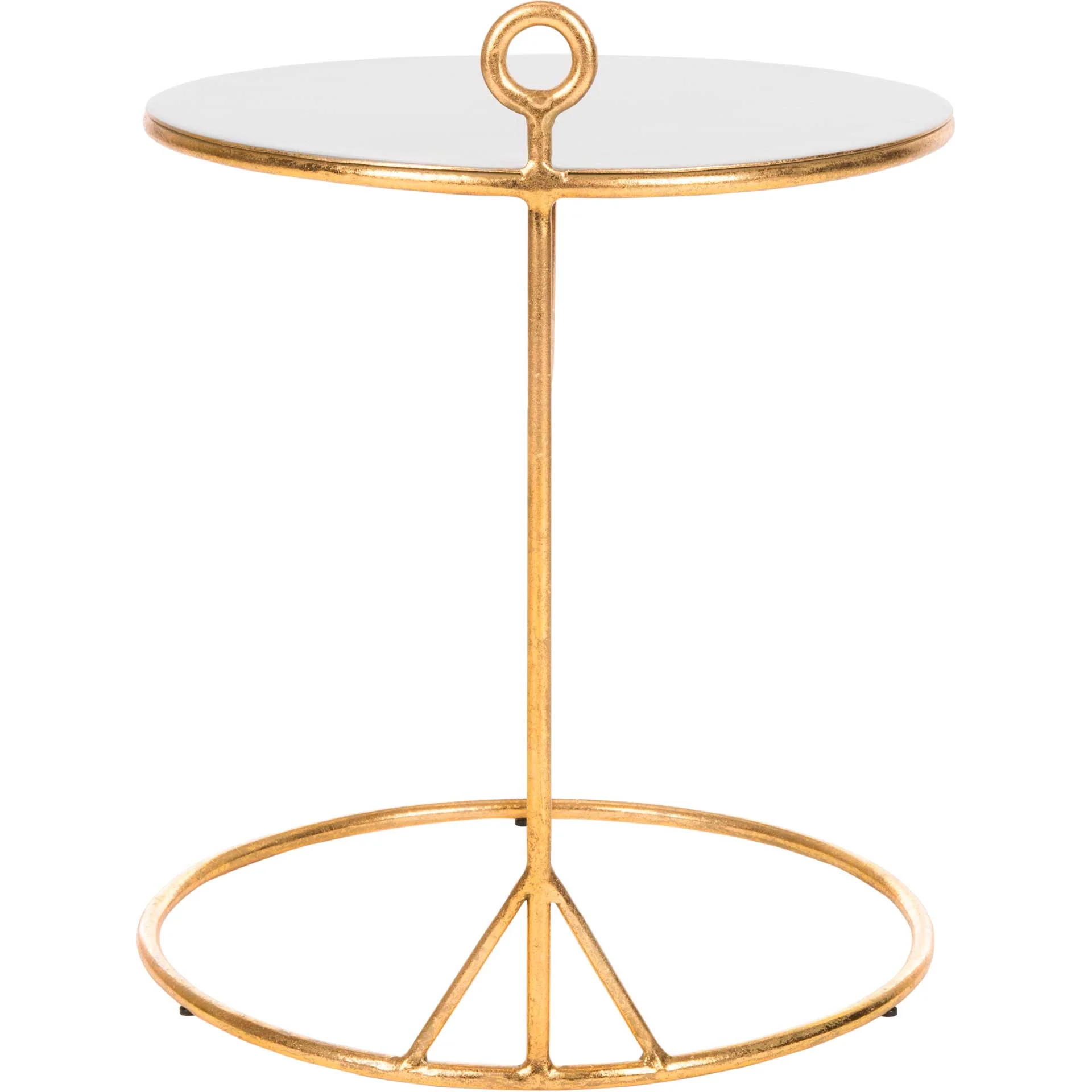 Emanate Round C Table Gray/Gold - Image 4