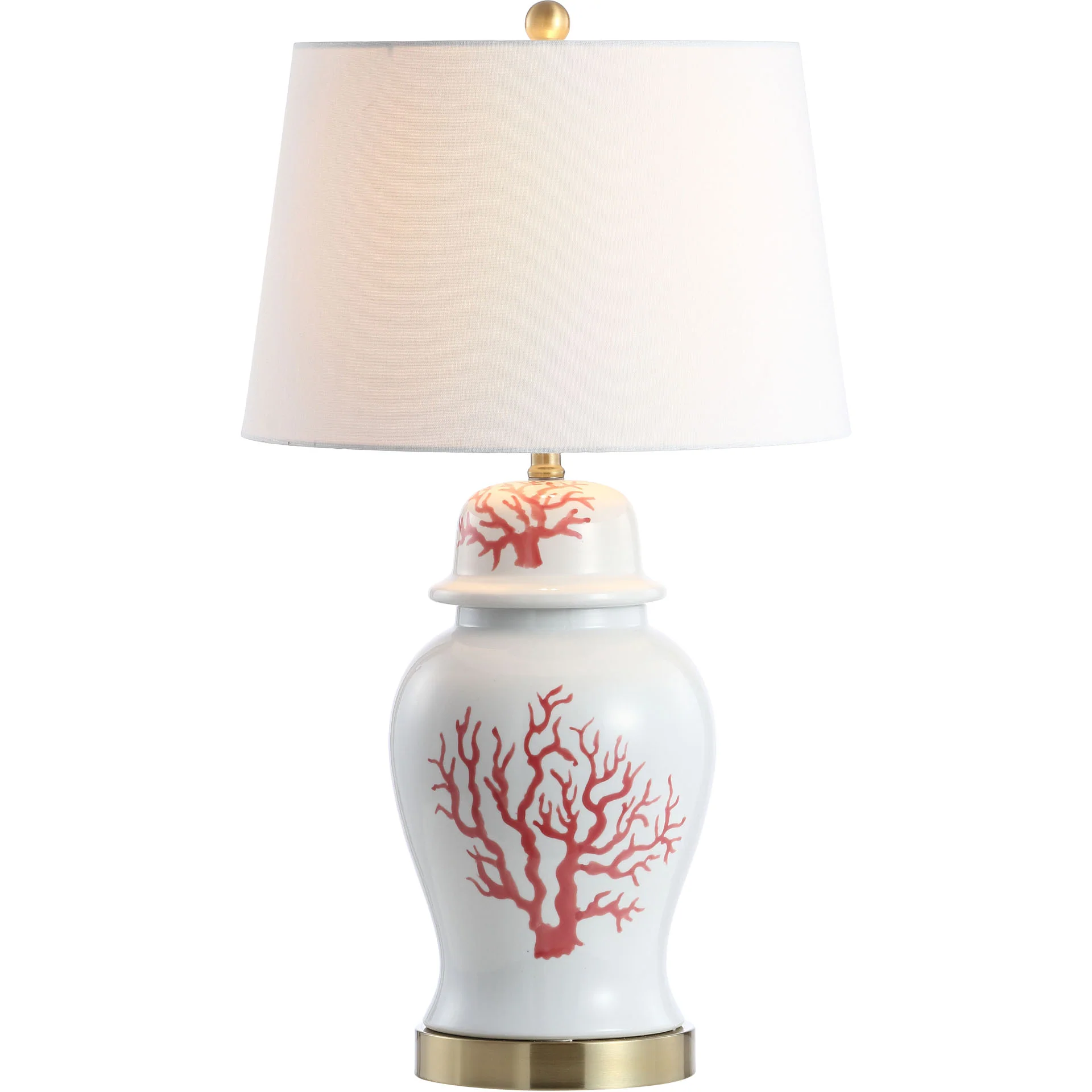 Embrace Table Lamps Red/White (Set of 2) - Image 2