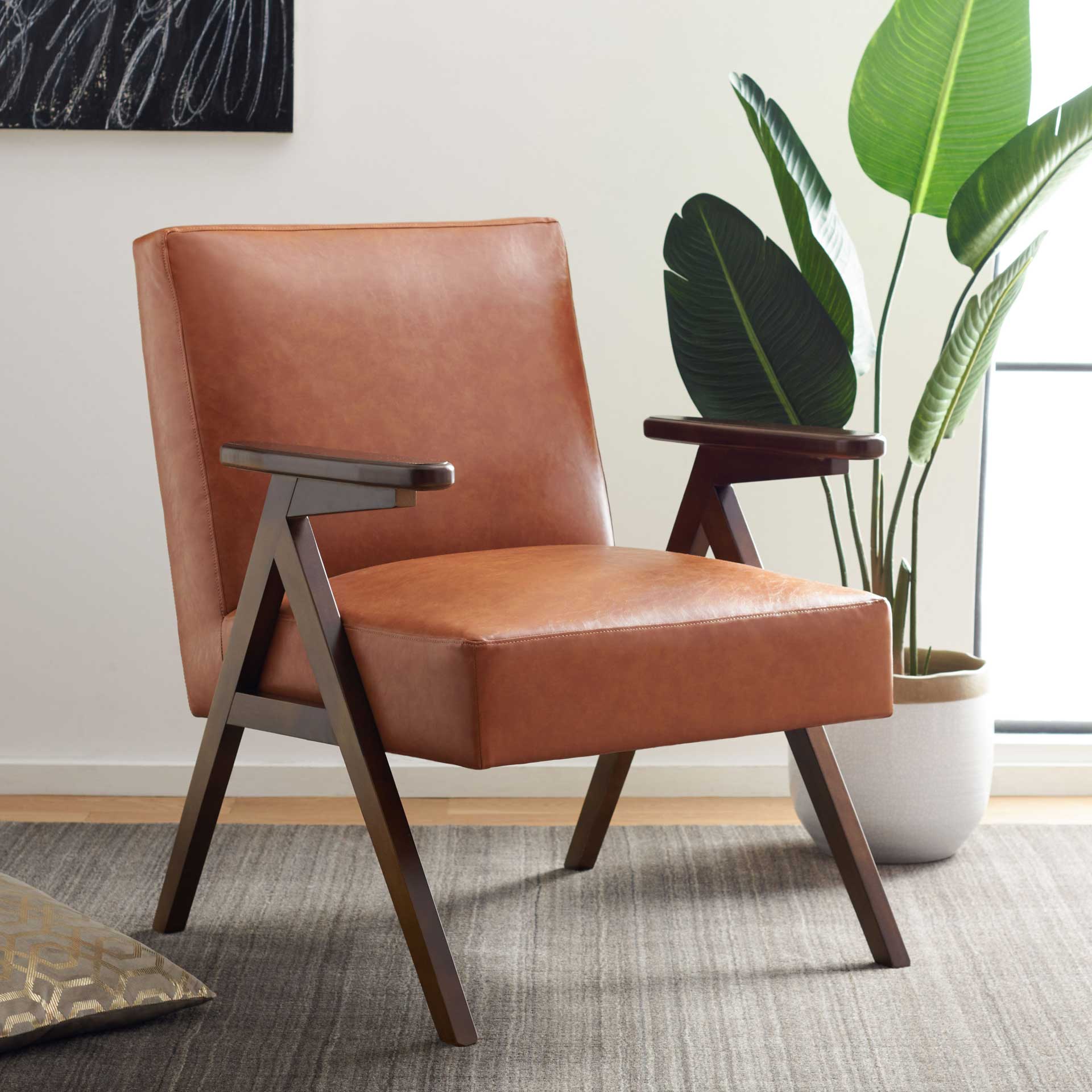 Emery Arm Chair Cognac - Image 4