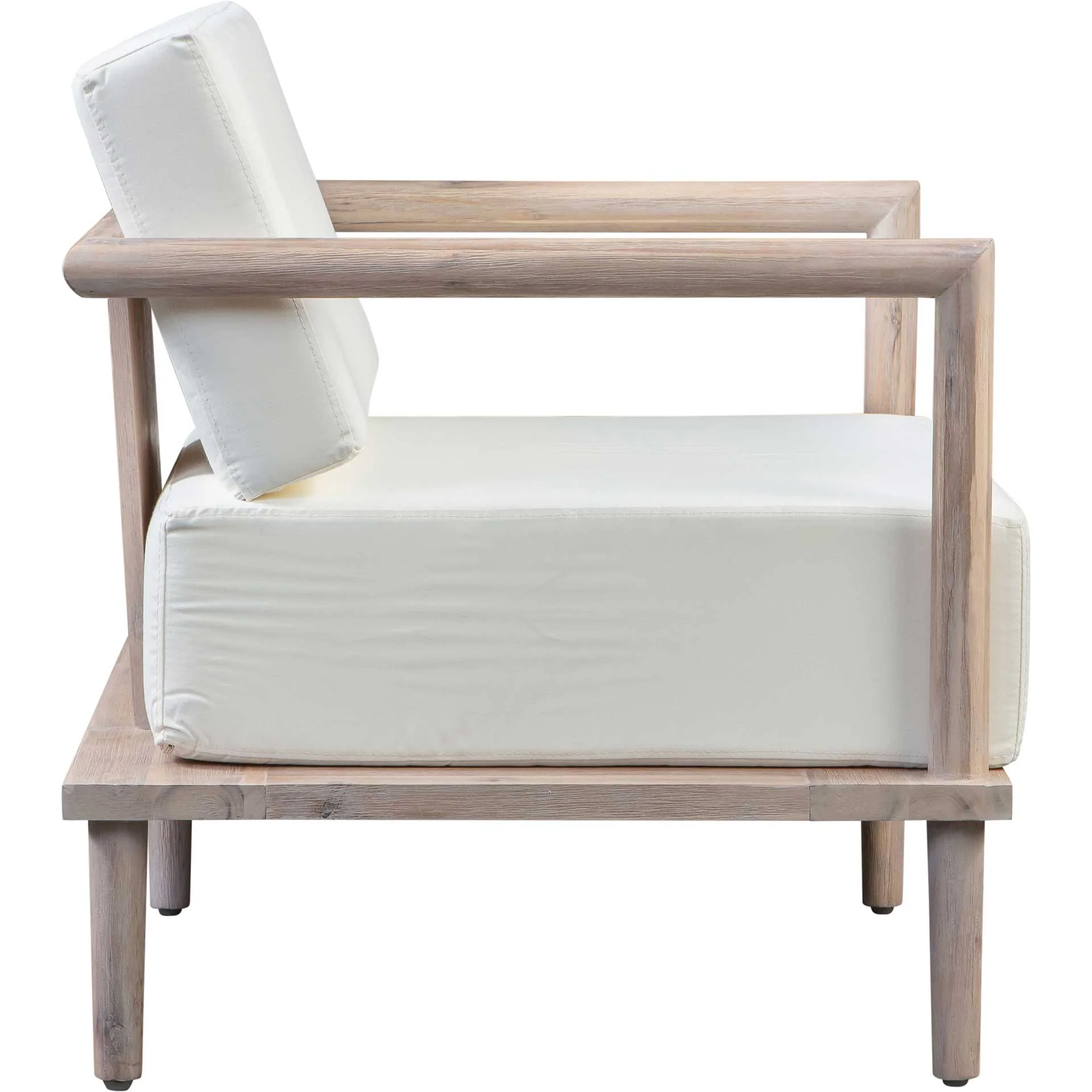 Emery Outdoor Lounge Chair Cream - Image 4