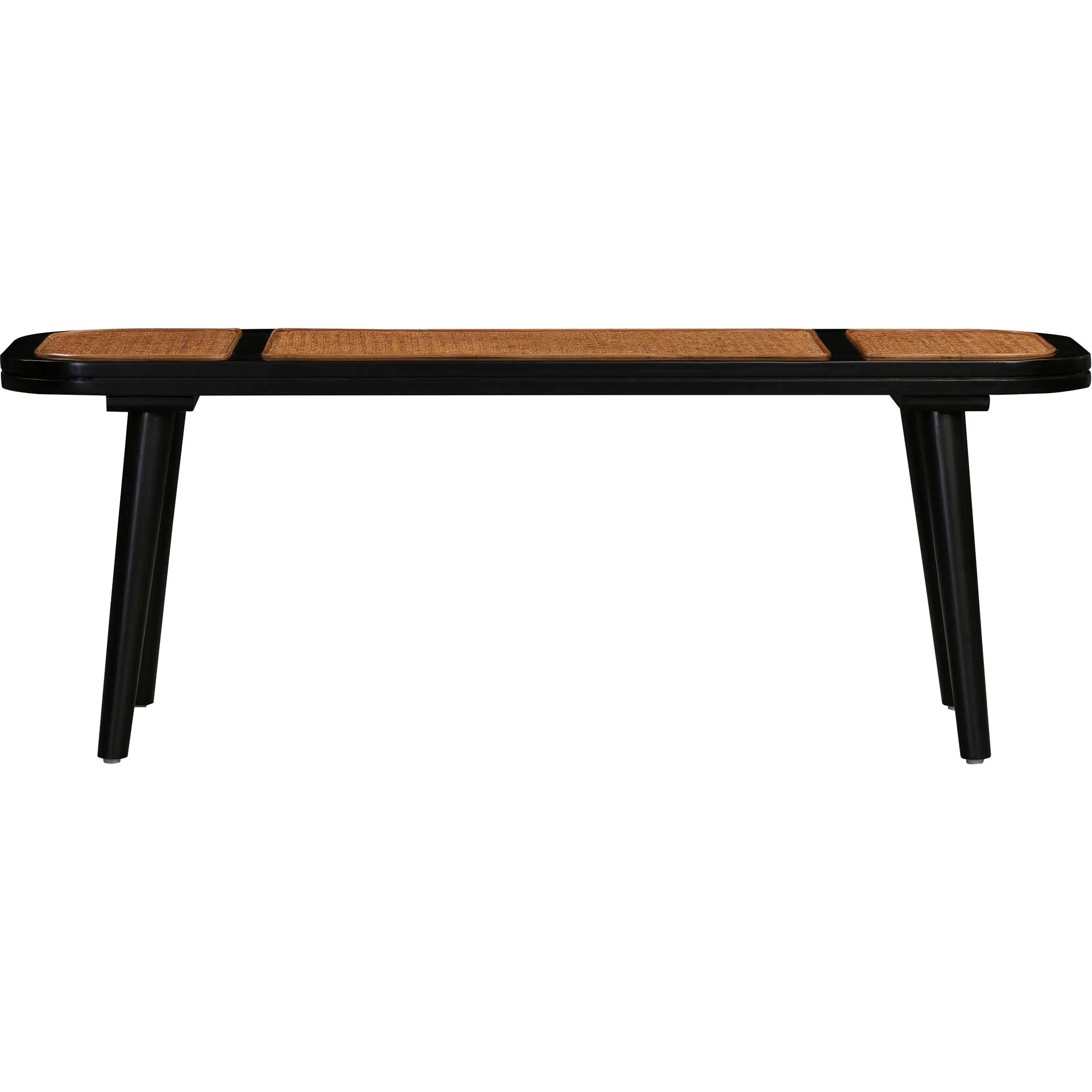 Emilee Cane Bench Black - Image 2