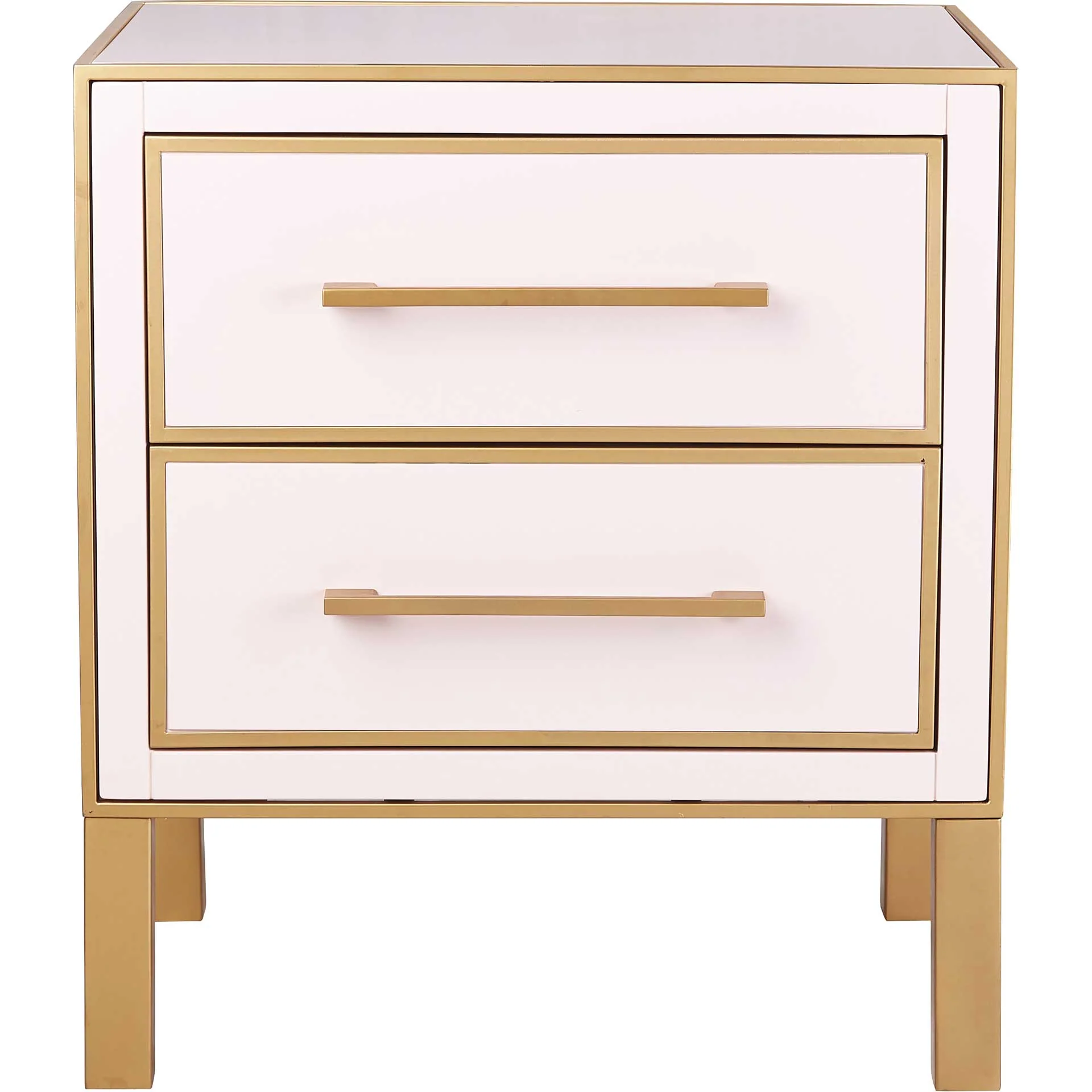 Emirah Lacquer Side Table Pink - Image 2