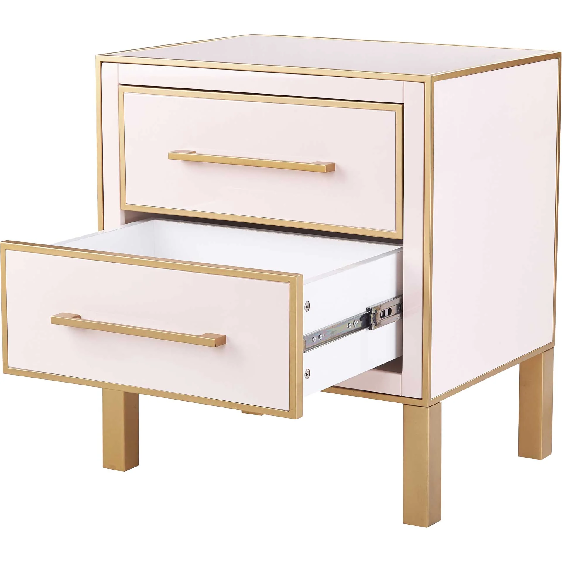 Emirah Lacquer Side Table Pink - Image 5