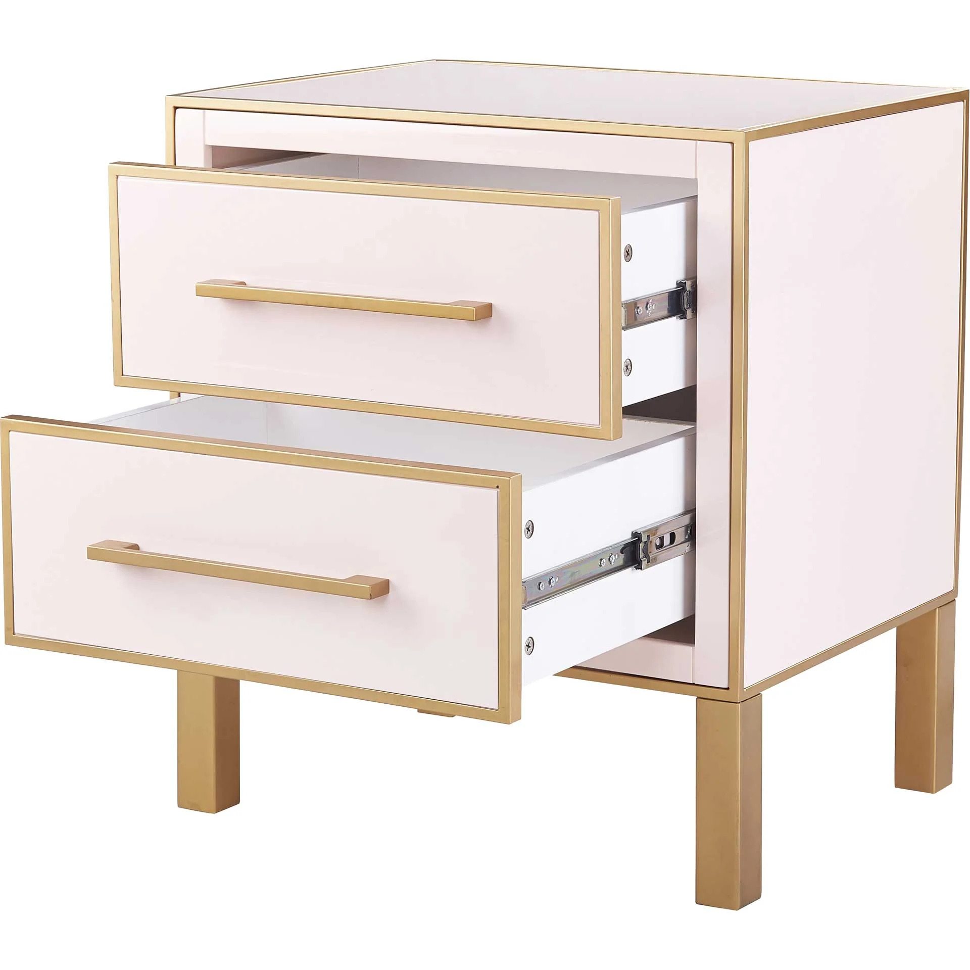 Emirah Lacquer Side Table Pink - Image 6