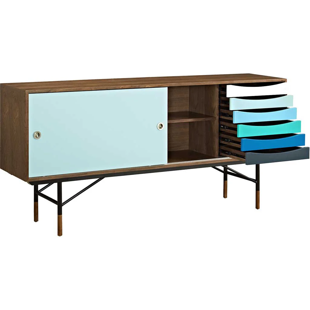Emissary Walnut Stand Walnut/White - Image 2