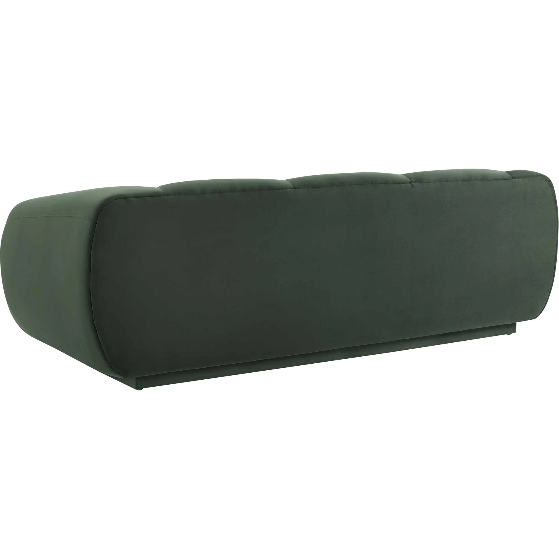 Emme Velvet Sofa Forest Green - Image 3