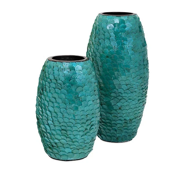 Emmet Small Blue Shell Vase - Image 2