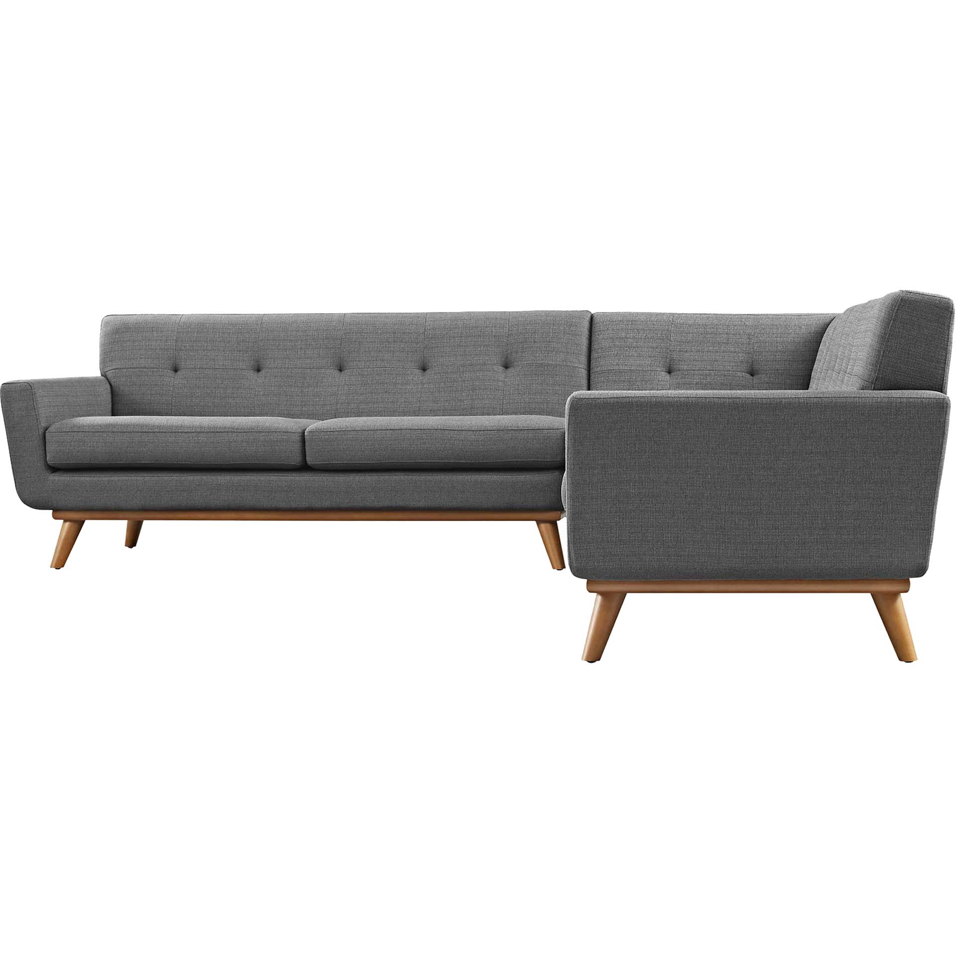 Emory Corner Sectional Sofa Gray - Image 2