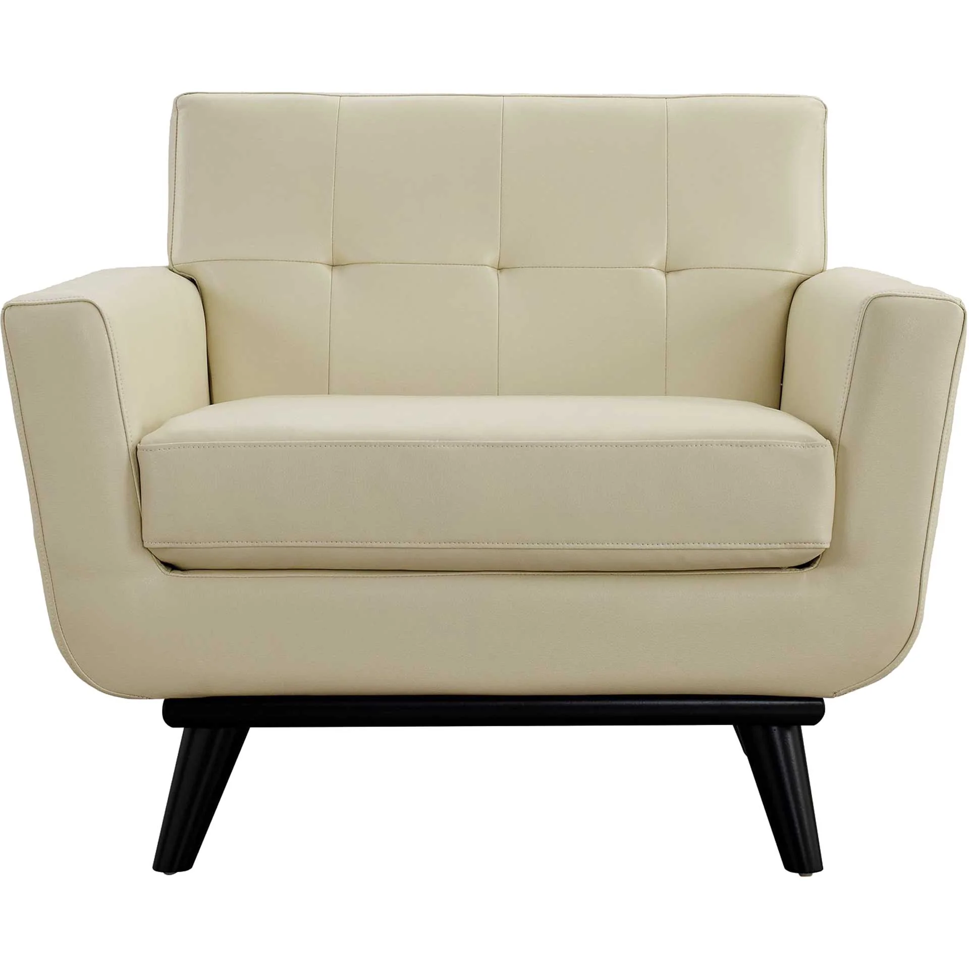 Emory Leather Armchair Beige - Image 2