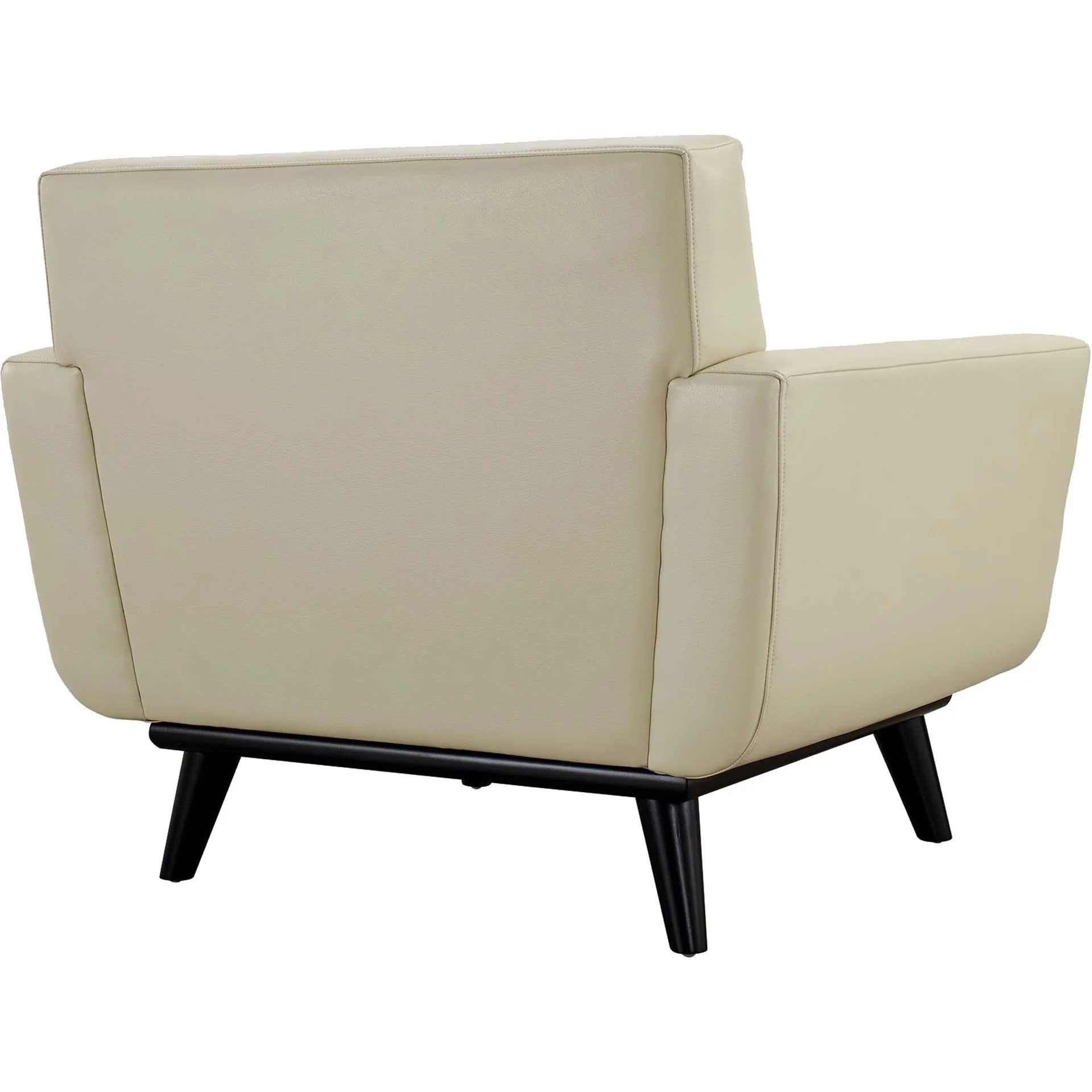 Emory Leather Armchair Beige - Image 4