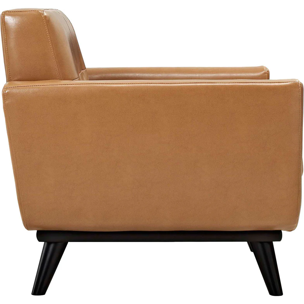 Emory Leather Armchair Tan - Image 2
