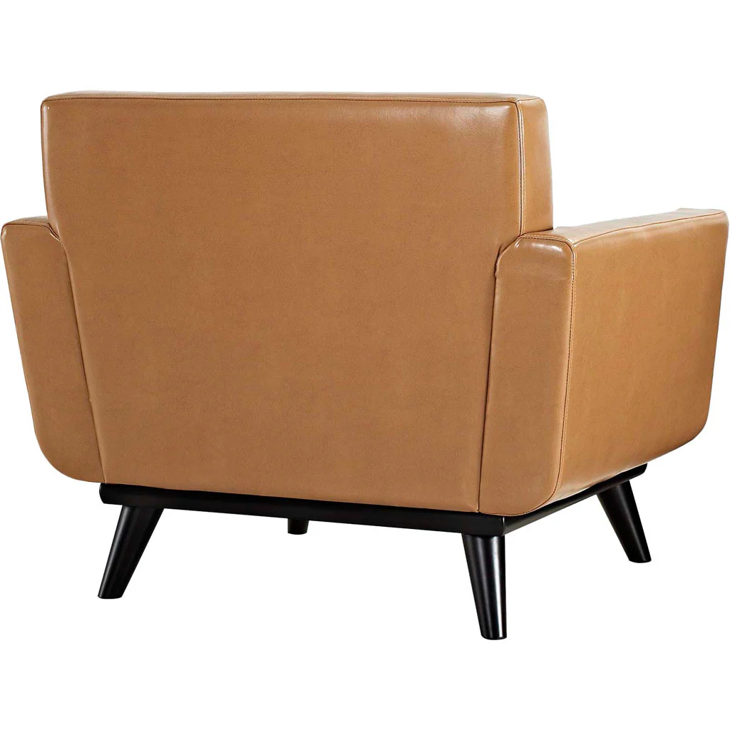 Emory Leather Armchair Tan - Image 3