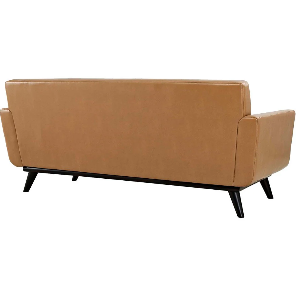 Emory Leather Loveseat Tan - Image 3