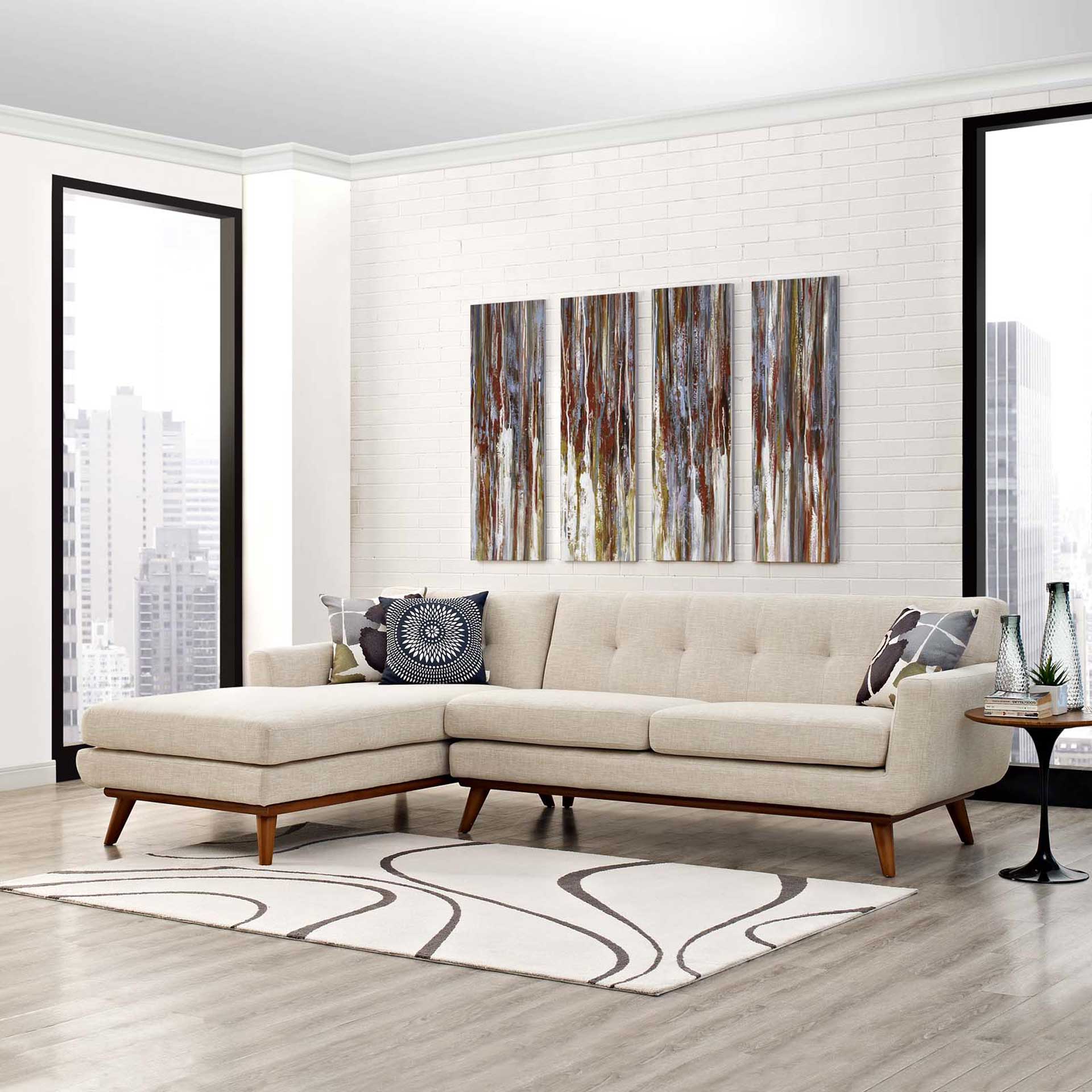 Emory Sectional Sofa Beige - Image 4