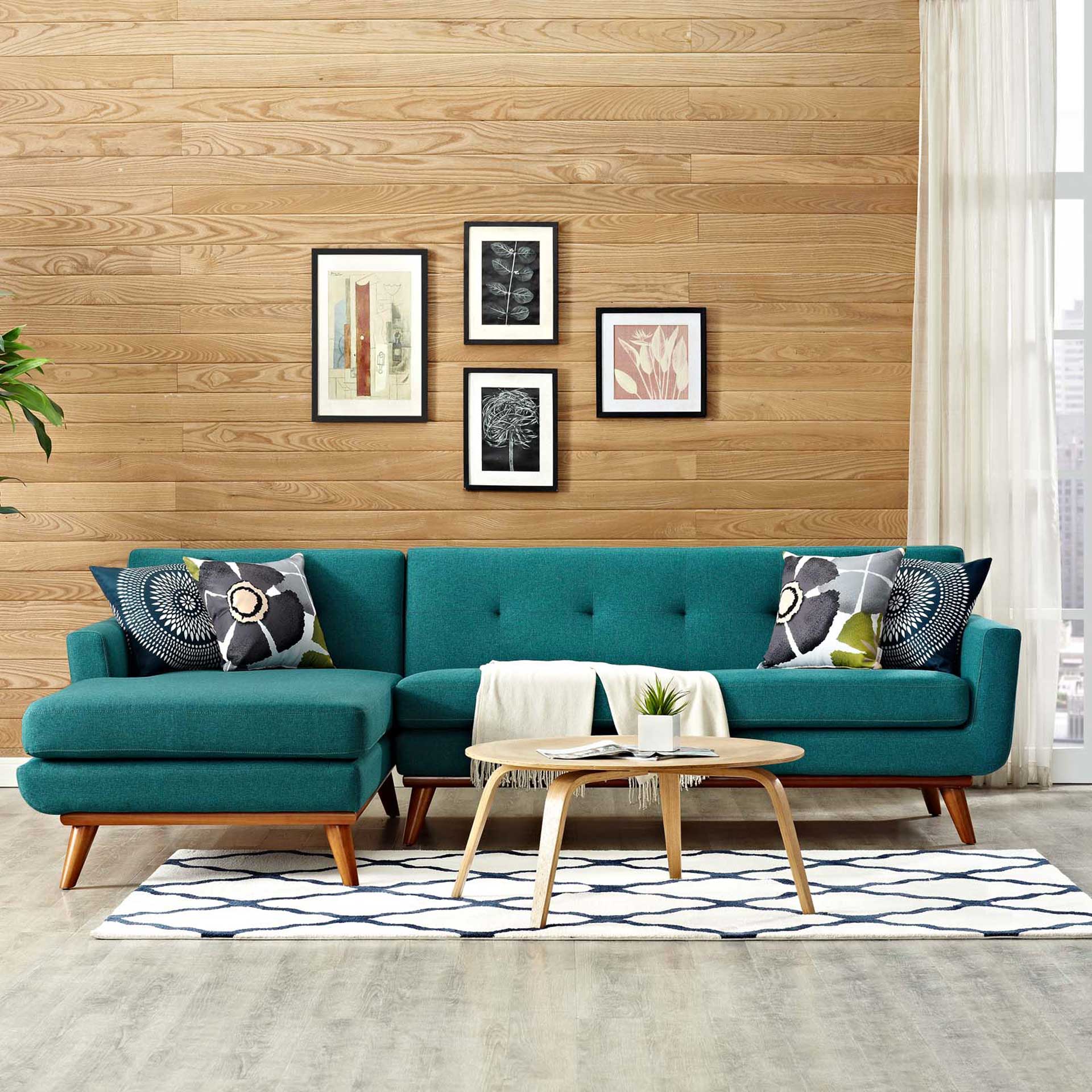 Emory Sectional Sofa Teal - Image 4