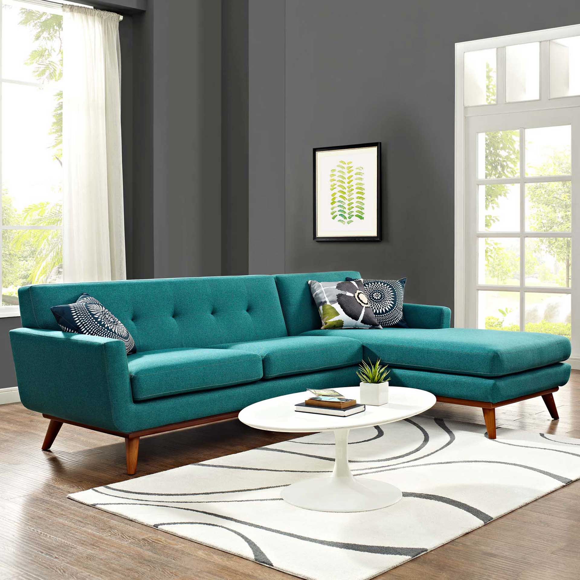 Emory Sectional Sofa Teal - Image 8