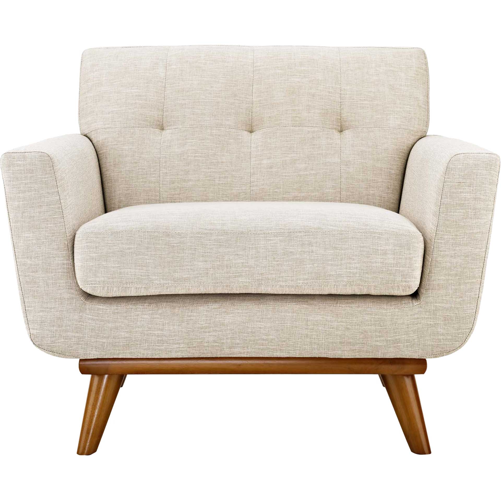 Emory Upholstered Armchair Beige - Image 2