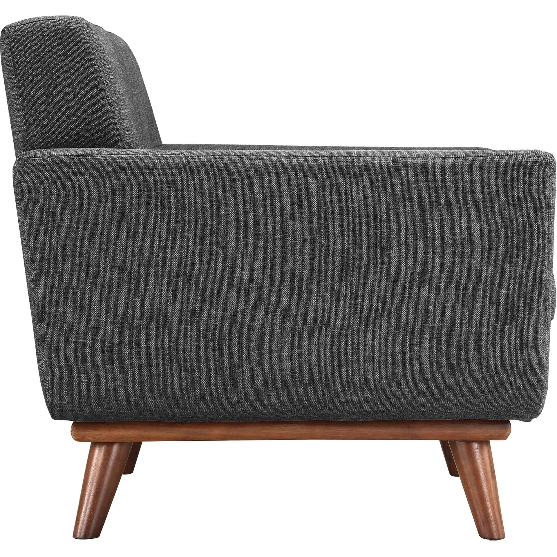 Emory Upholstered Armchair Gray - Image 3