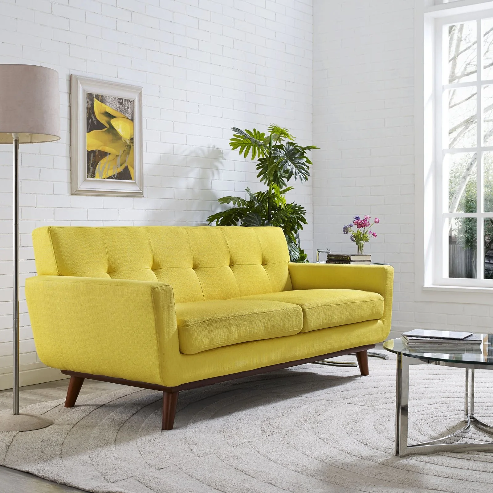 Emory Upholstered Loveseat Sunny - Image 4