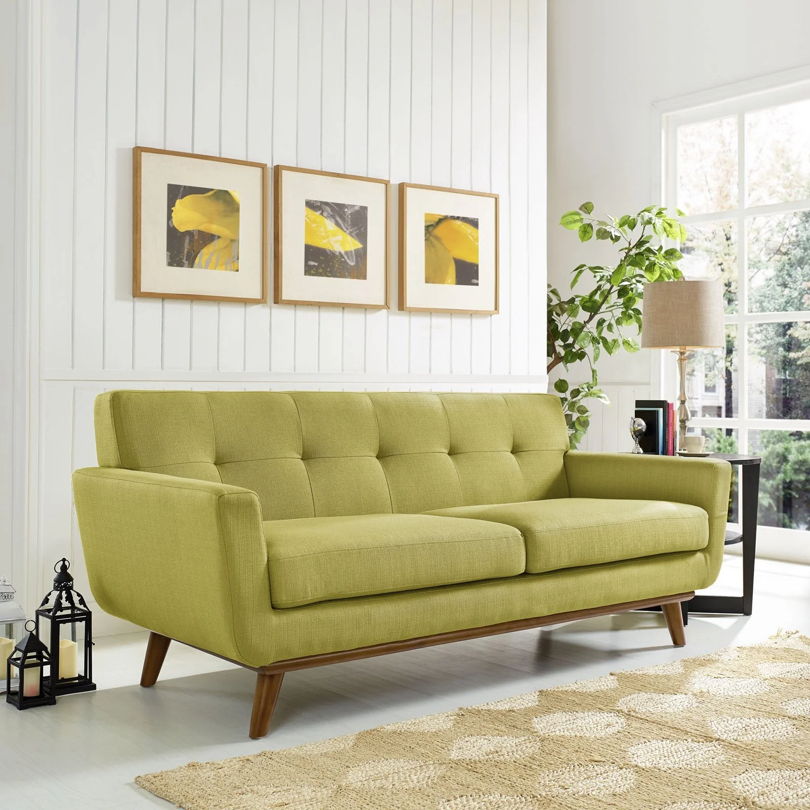 Emory Upholstered Loveseat Wheatgrass - Image 4