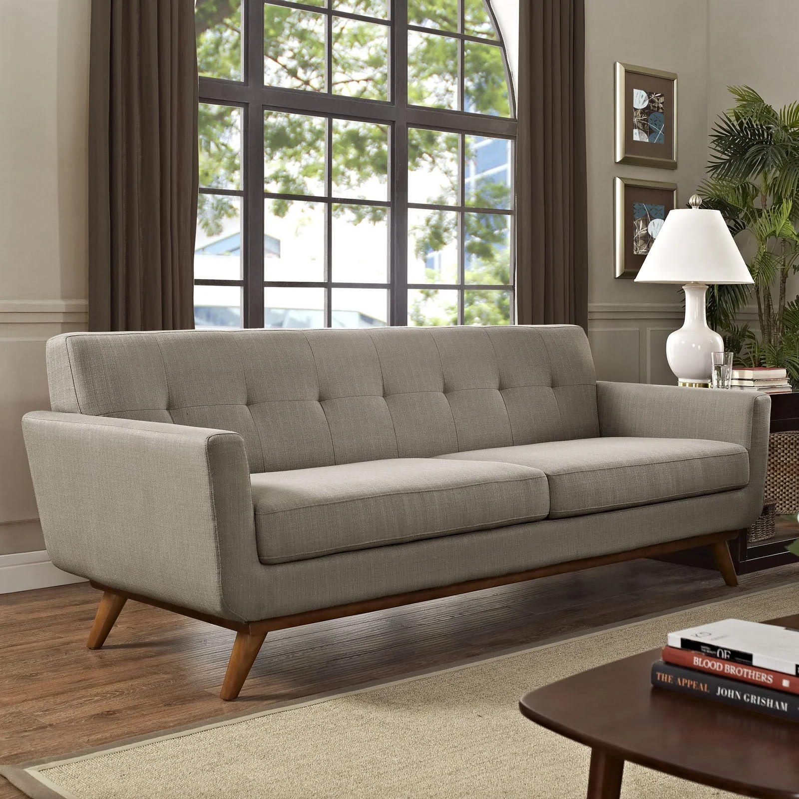 Emory Upholstered Sofa Granite - Image 4