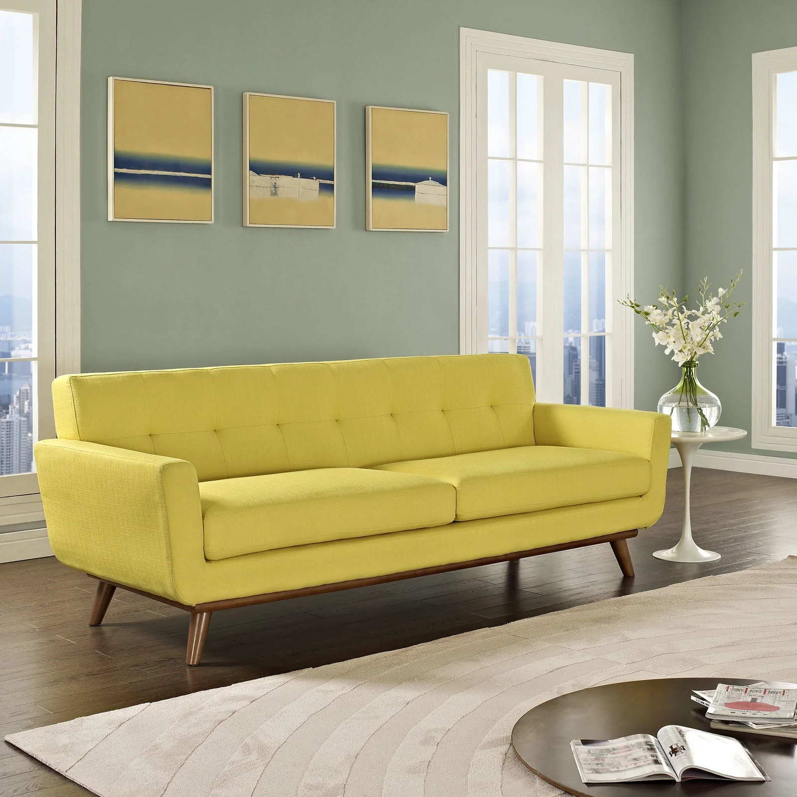 Emory Upholstered Sofa Sunny - Image 4
