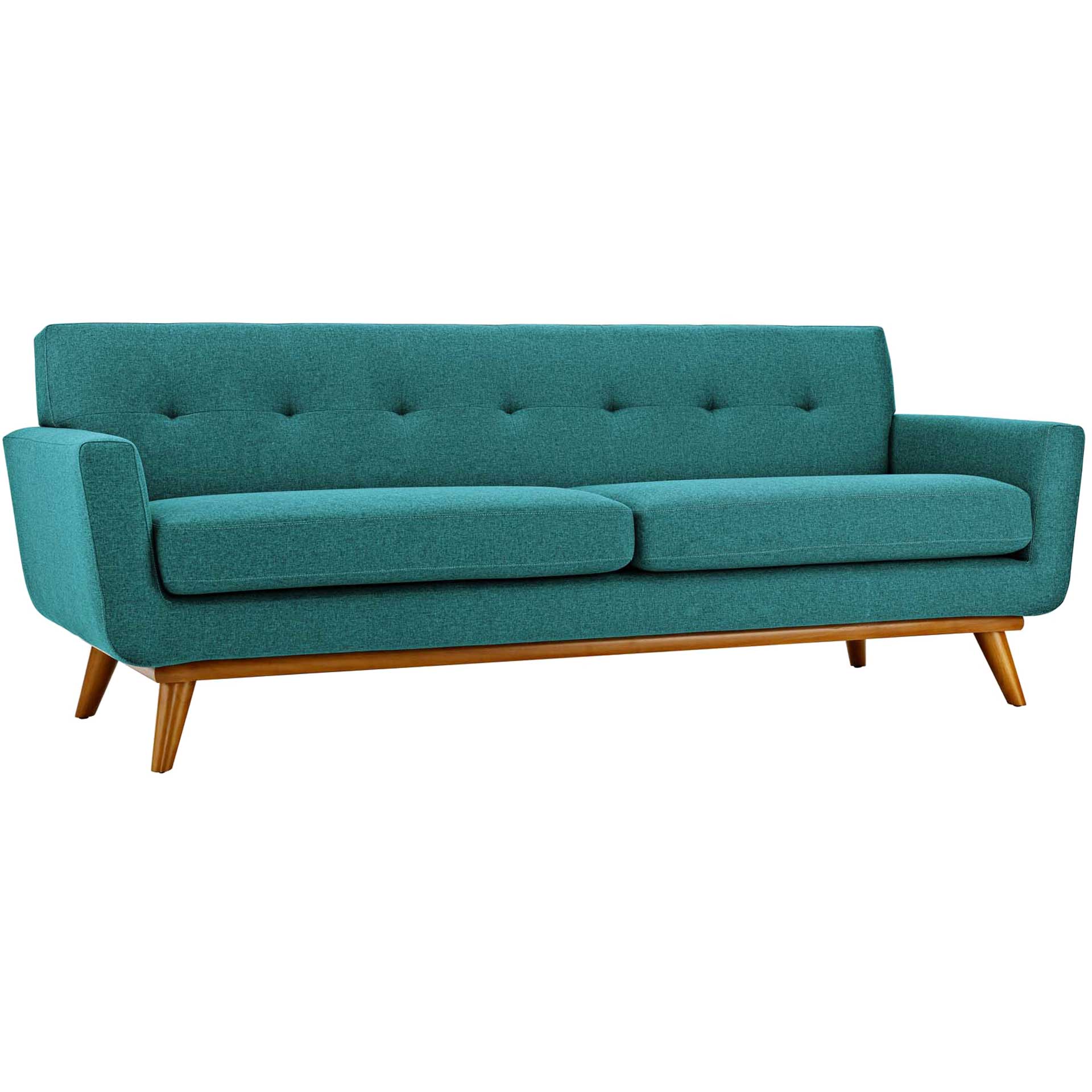 Emory Upholstered Sofa Teal - Image 2